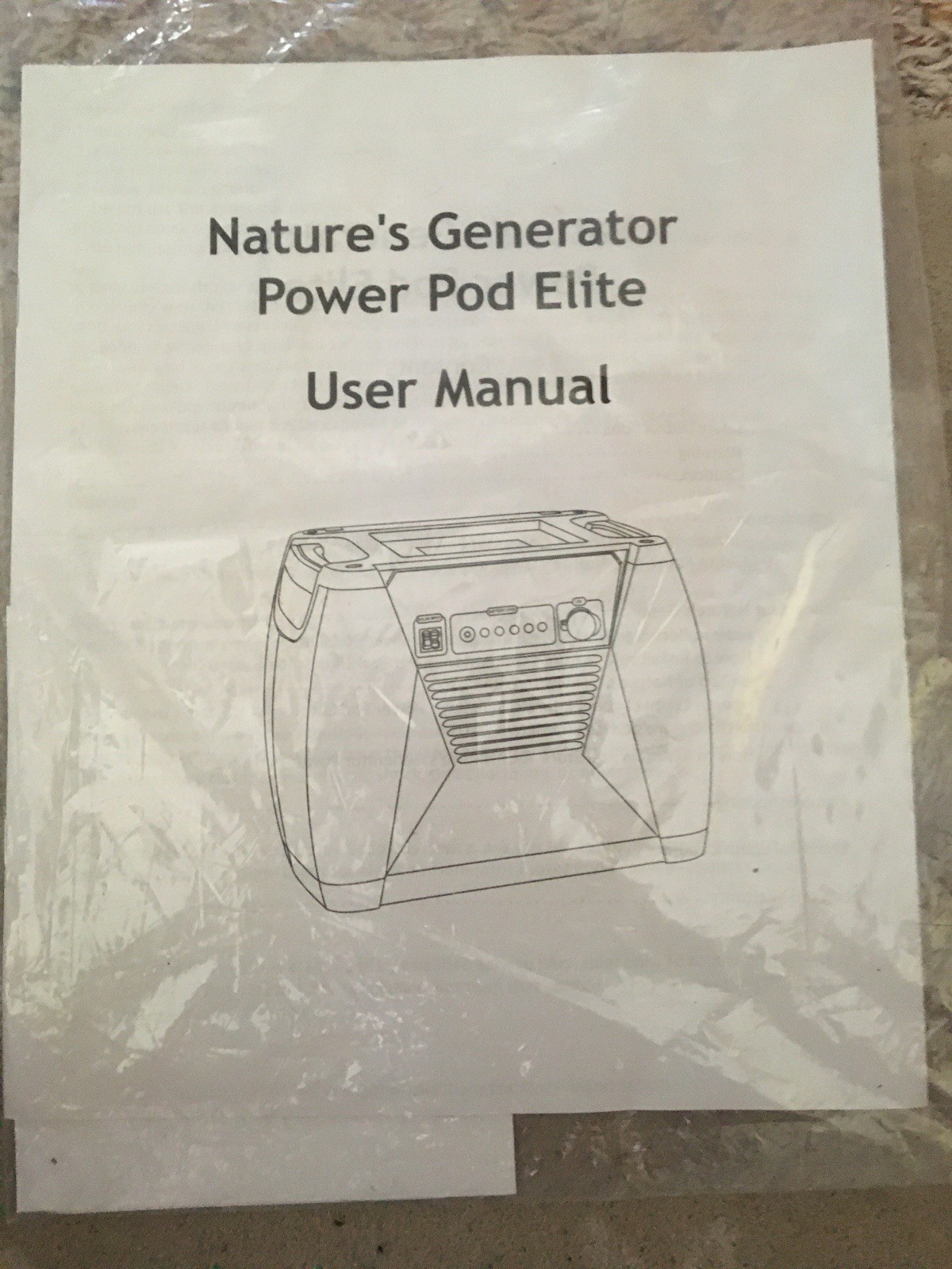 Nature’s Generator Power Pod Elite User Manual