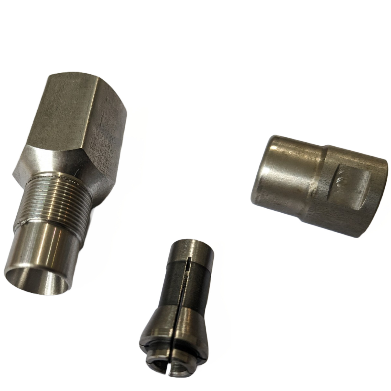 FLAPPER ADAPTER STAINLESS STEEL 5/8 UNC Thread with 1/4″ Collet Made in USA