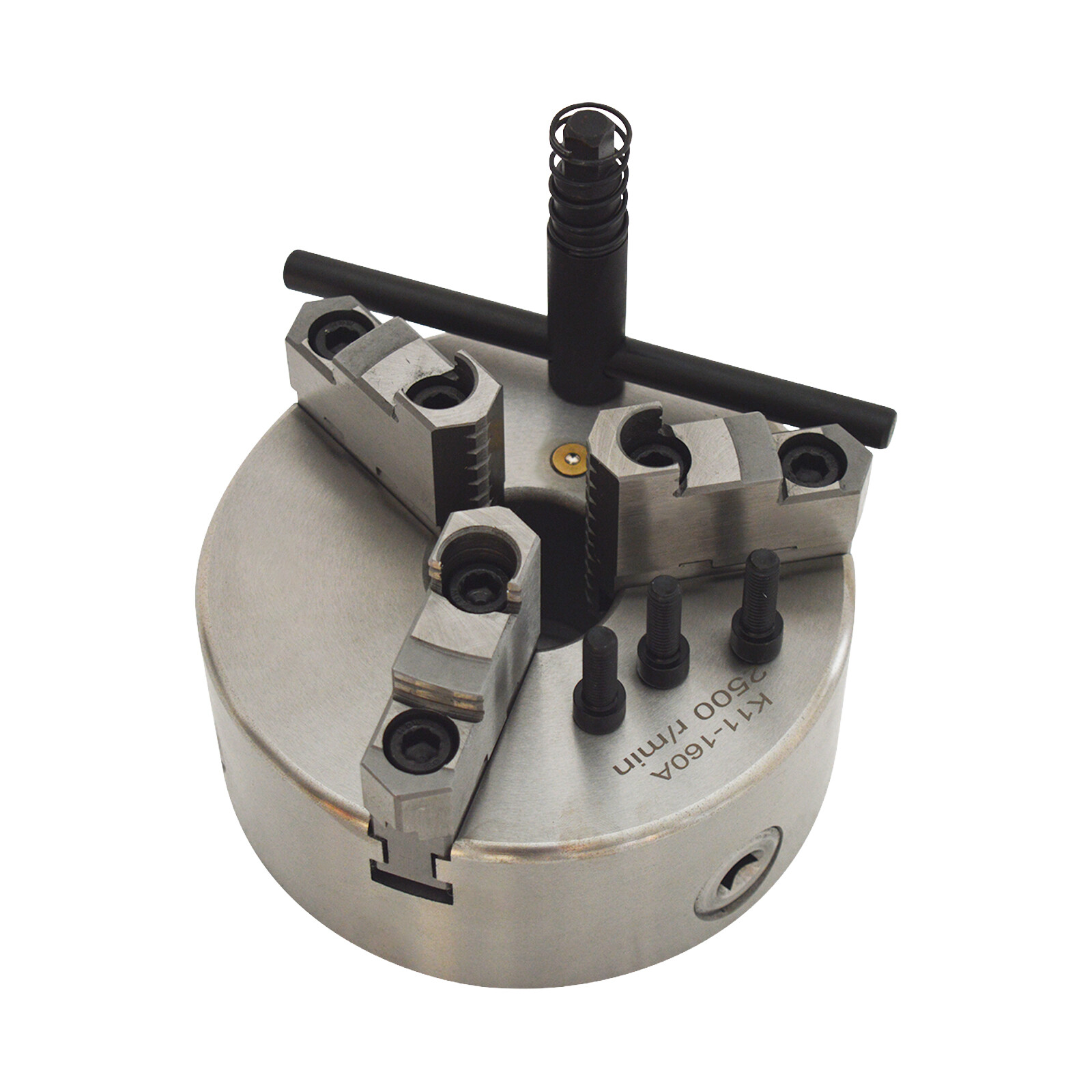 3 Jaw Lathe Chuck 6″ Self Centering Reversible Jaw Mechanical Chuck 2500r/min