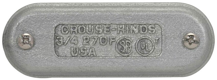 Crouse-Hinds 470FG, 1-1/4″, Iron, Form 7, Cover with Gasket, 1pc