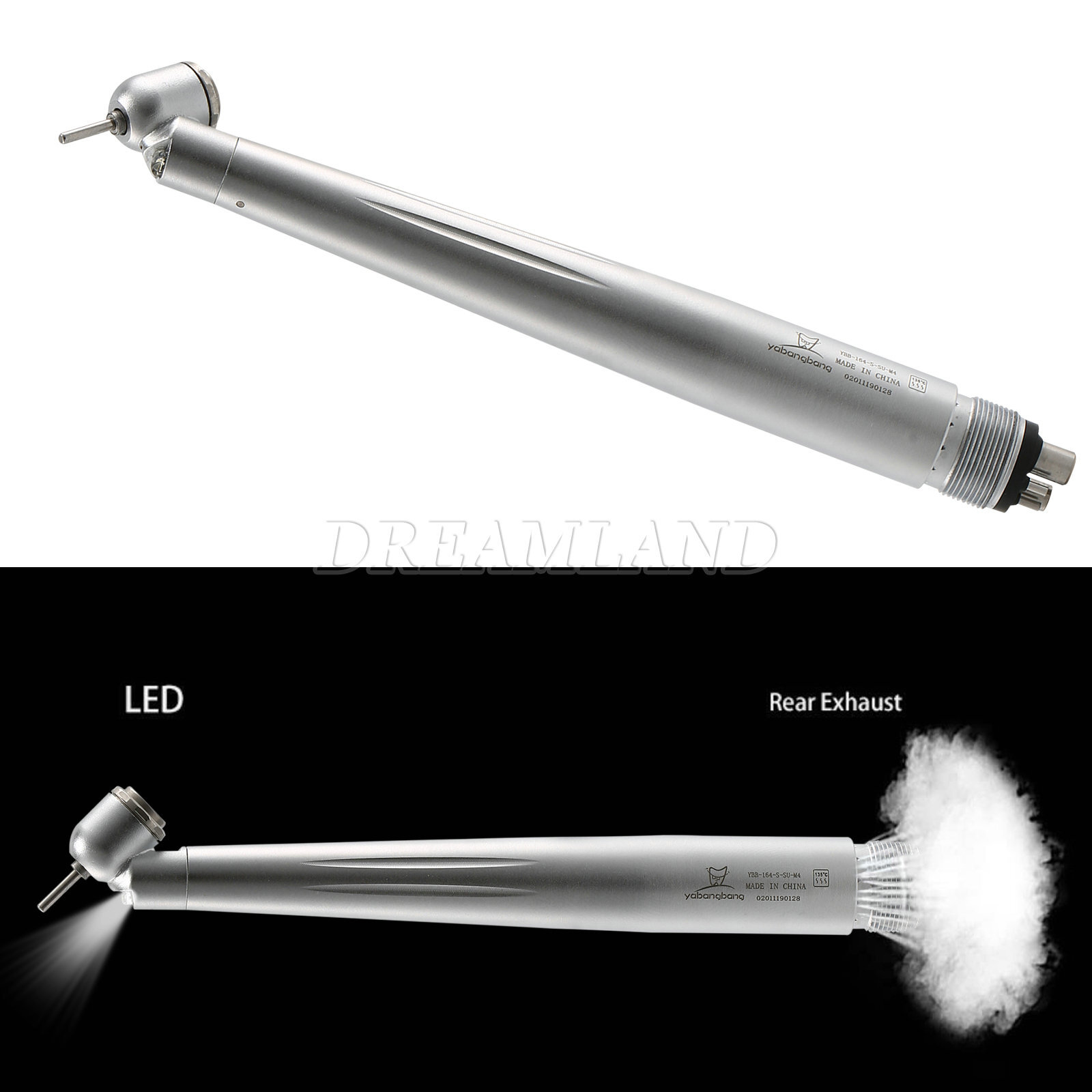 Dental 45 Degree Handpiece LED E-generator Surgical High Speed Rear Air