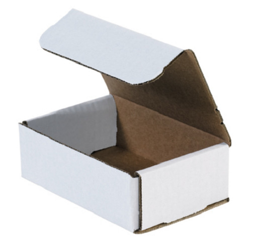 100 Pack 6x4x2 White Corrugated Shipping Mailer Packing Box Boxes 6″ x 4″ x 2″