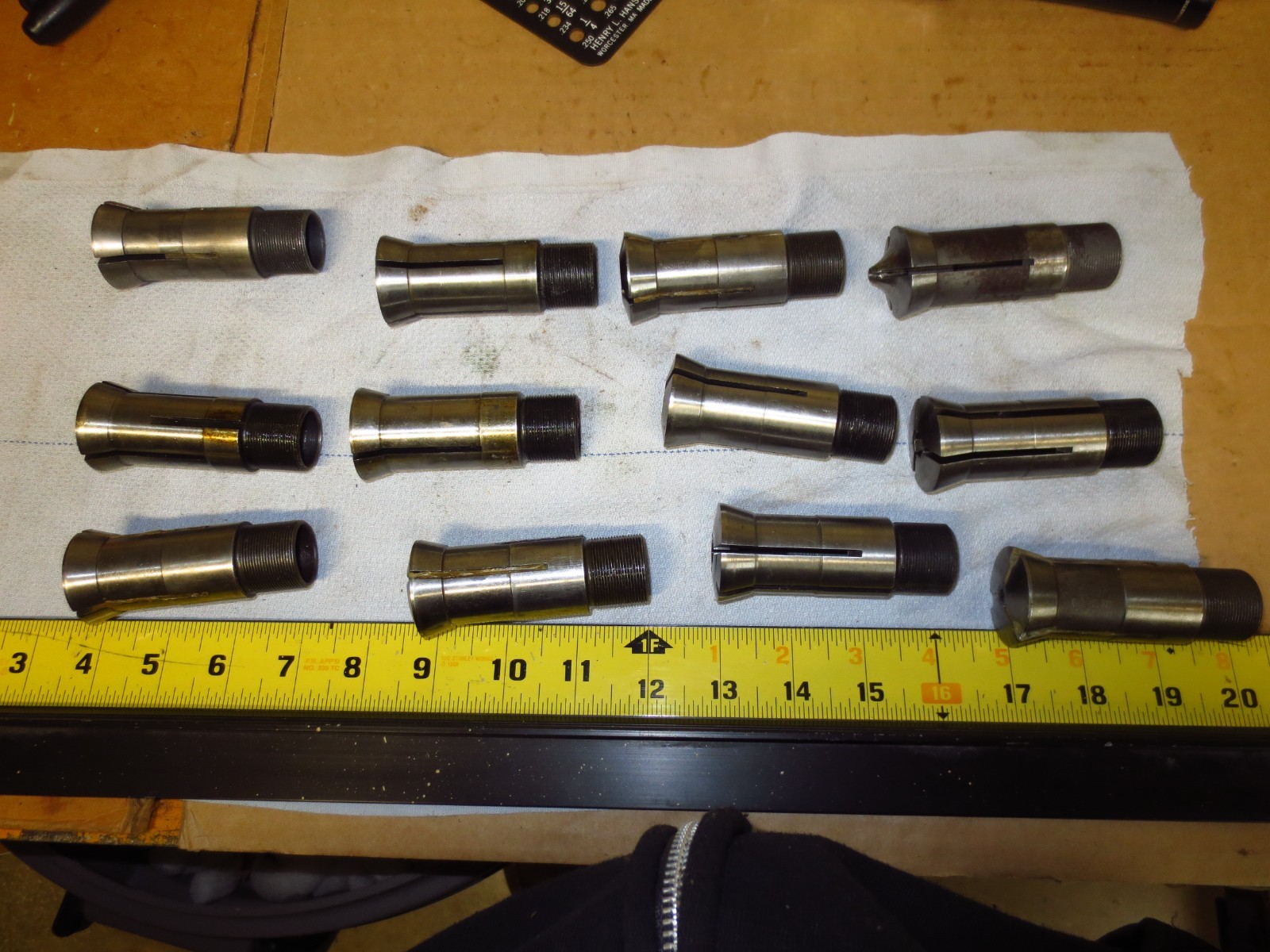 Lot of 12 S&M TD25-NS Hex, Square, Round, Collet Southwick & Meister
