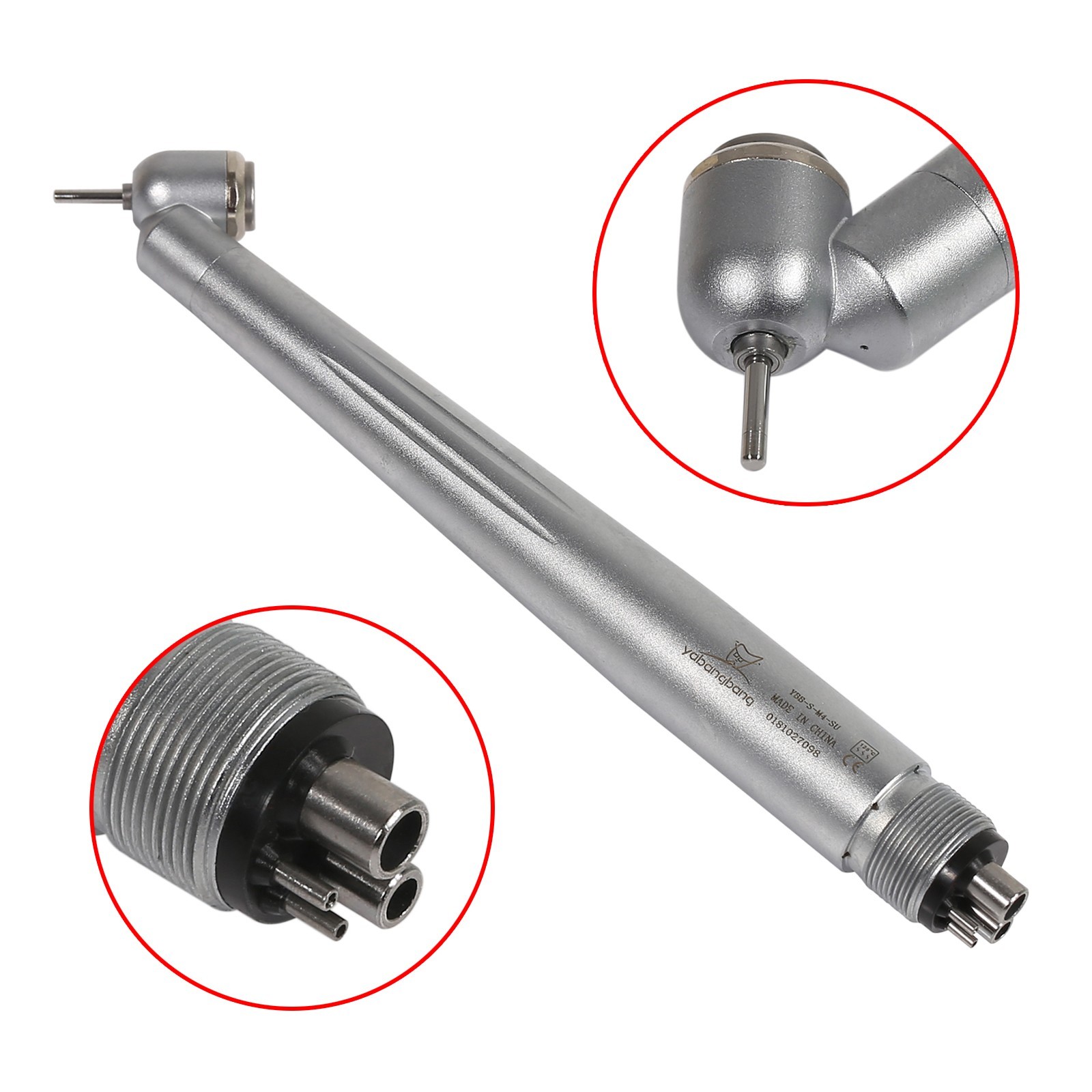 Dental 45 Degree 45° Angle head surgical high speed handpiece push button WCA4