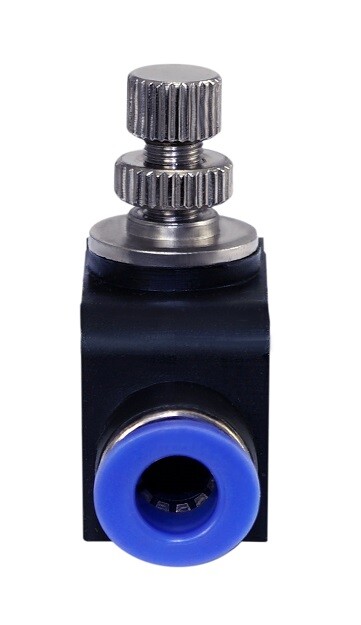 Pneumatic Air Flow Speed Control Valve Tube OD 1/4″ Inch Push In Fitting 1 Piece
