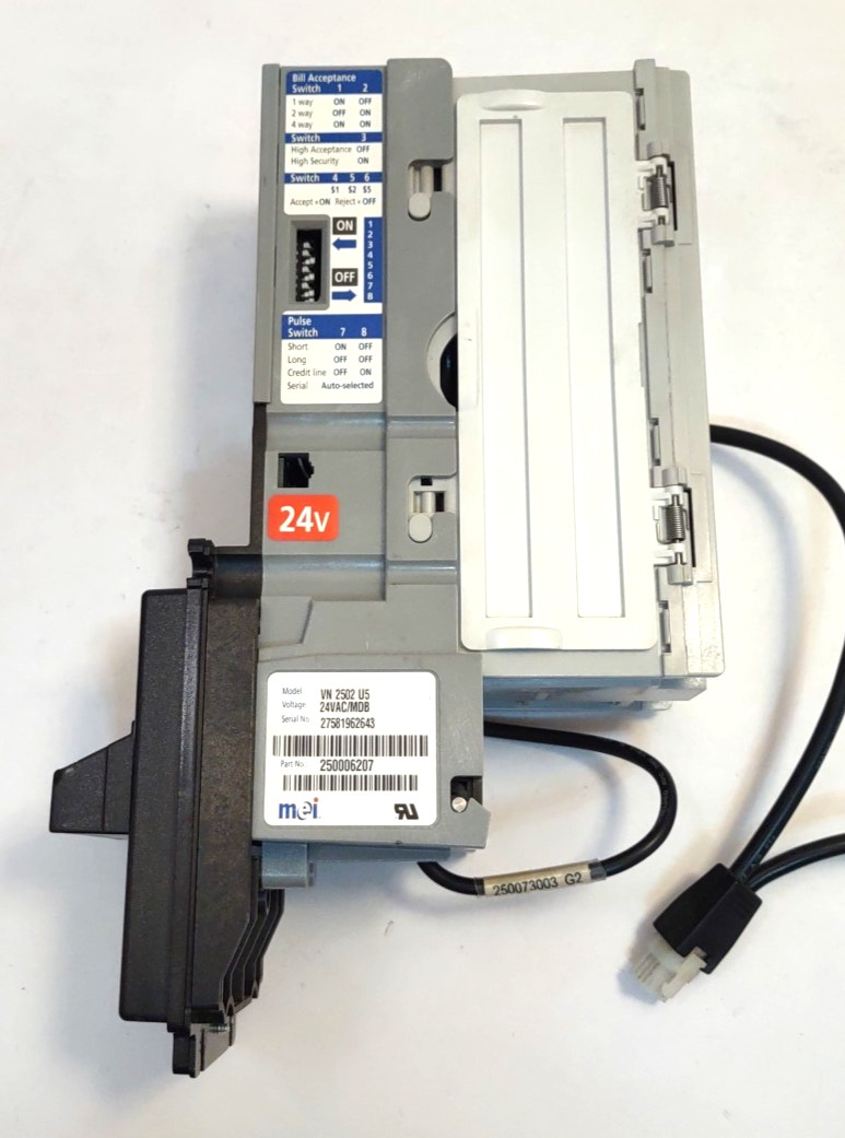Mei Mars VN 2502 U5 Bill Validator Acceptor $1 $5 250006207 VN 2502U5