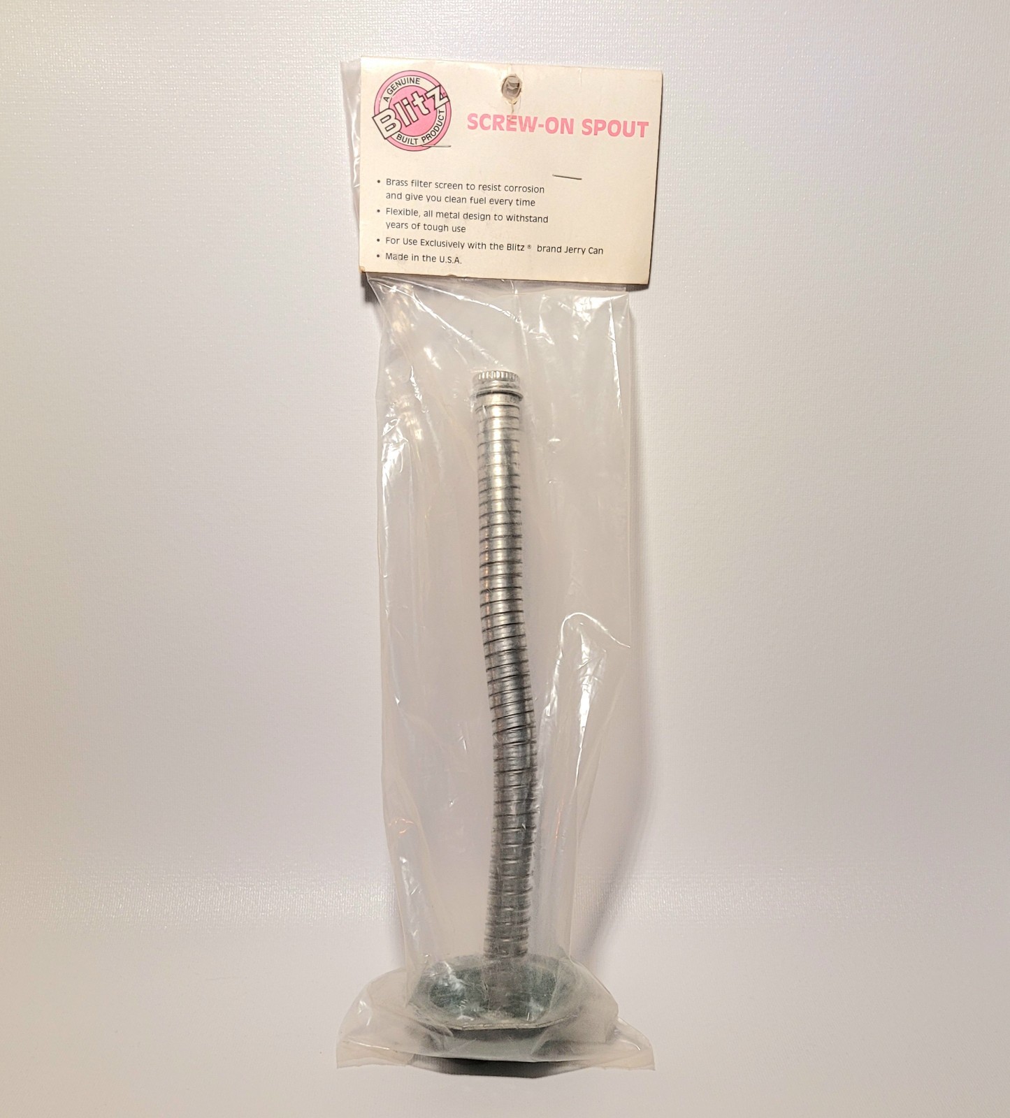 NOS Blitz Metal Jerry Can Nozzle 3/4″ Screw-On Spout USMC 400034 Flexible USA