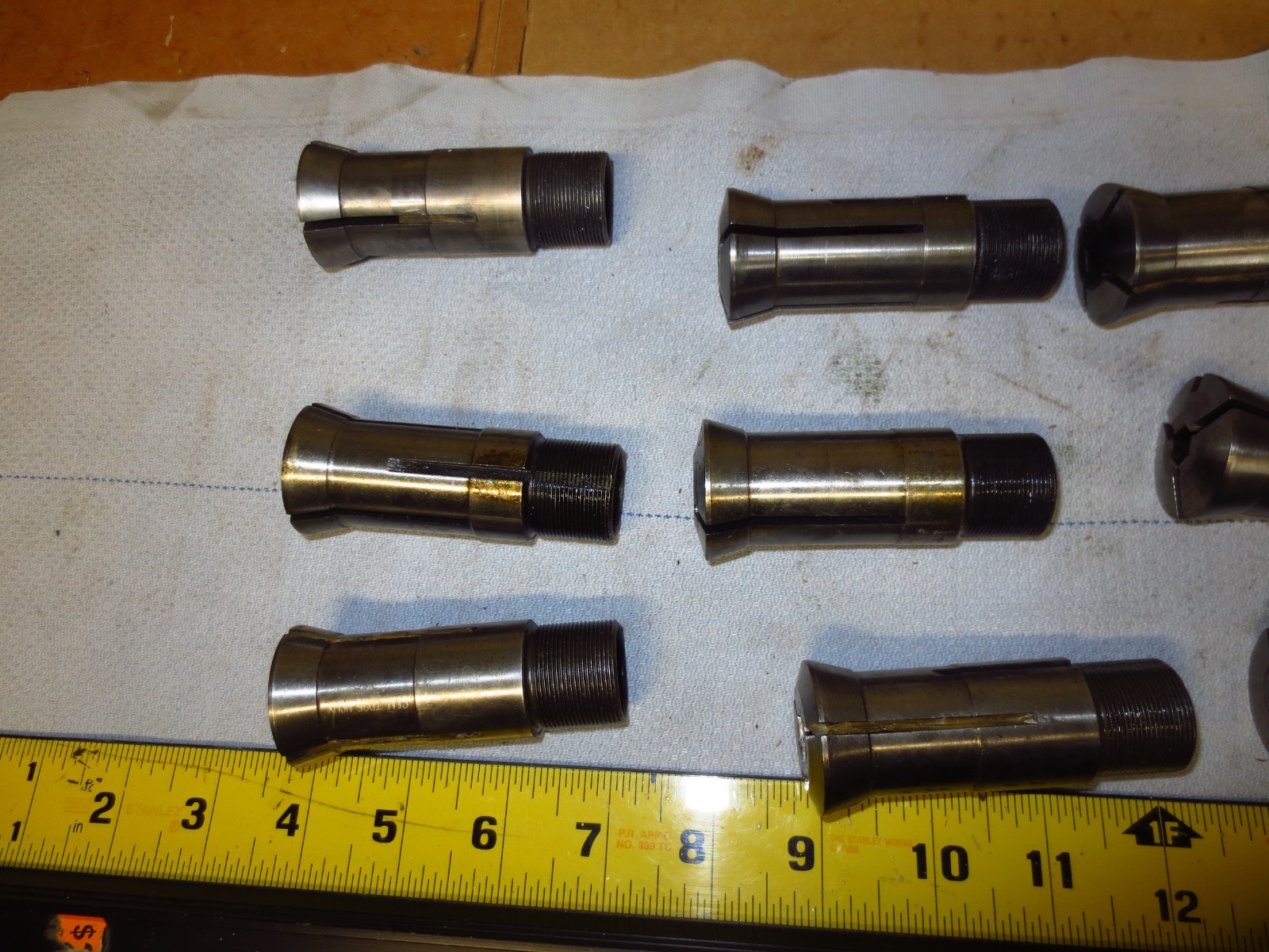Lot of 12 S&M TD25-NS Hex, Square, Round, Collet Southwick & Meister