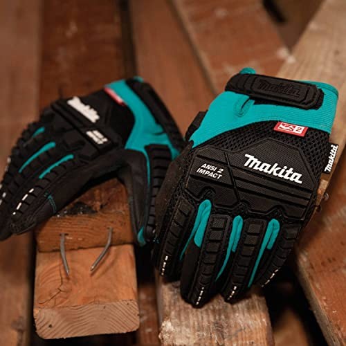 Makita Unisex Impact-rated T 04276 Advanced Demolition Gloves Medium