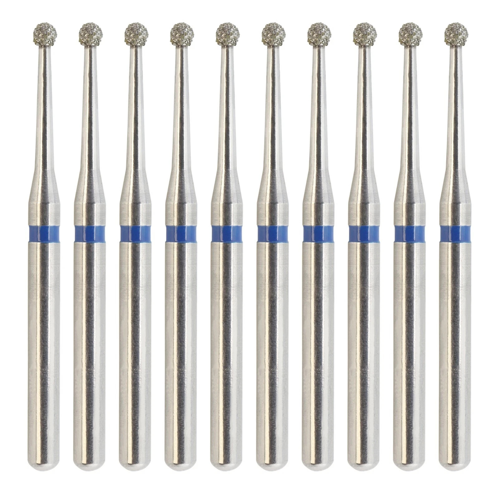 Multi-Use Dental Diamond Bur Long Round Ball 801L/012M Surgical Friction Grip FG