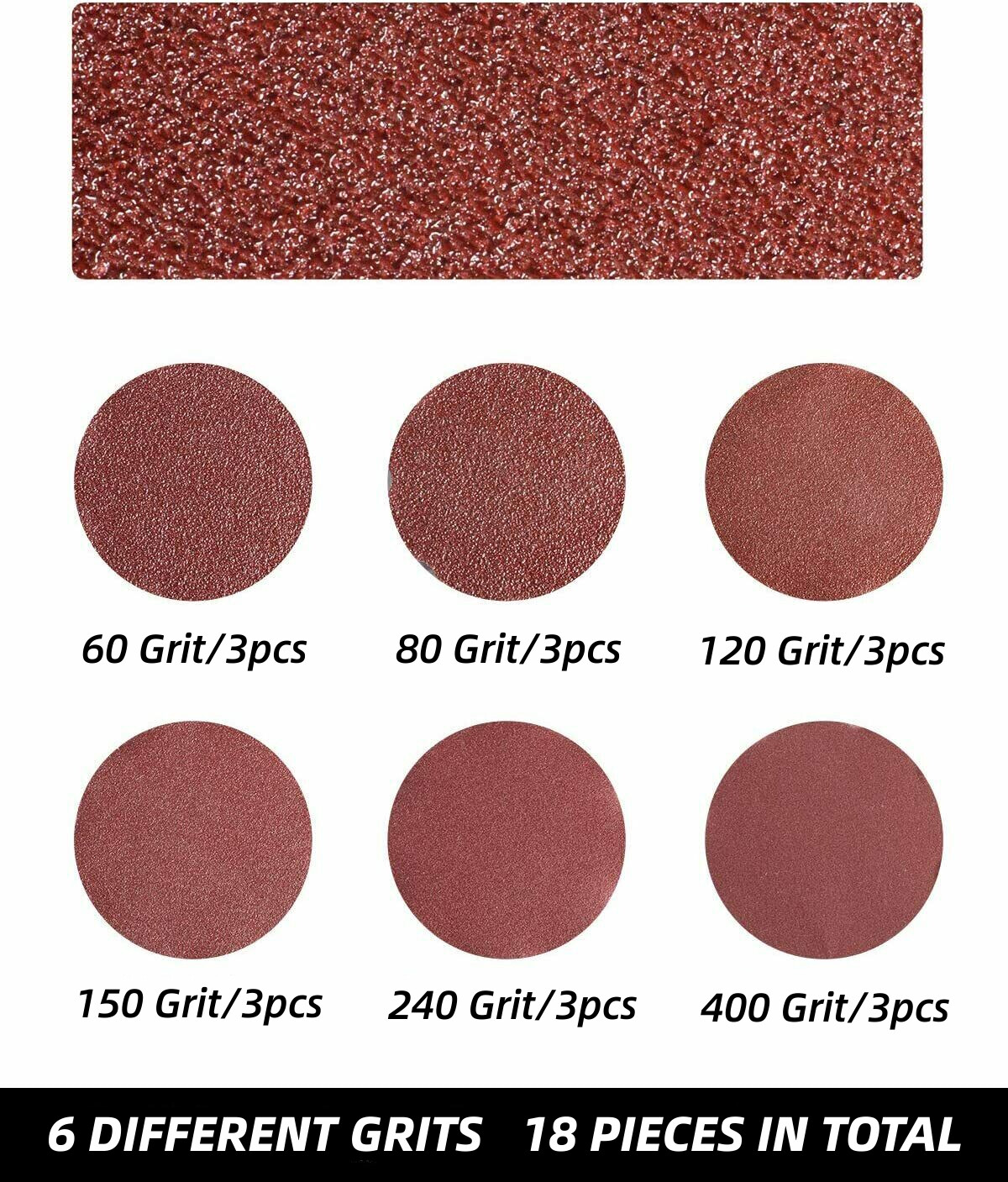18-Pack Sanding Belt 1 x 30 inch 60 80 120 150 240 400 Grit Sanding Sander Belts