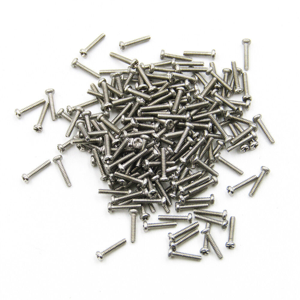 M1 M1.2 M1.4 M1.6 Stainless Steel Phillips Pan Head Small Screws Micro Mini Bolt