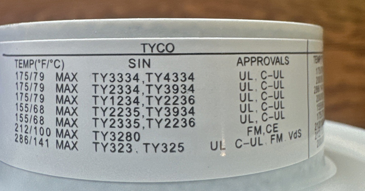 BOX OF 100! Tyco Style 20 Recessed Escutcheon White 1/2 in. Sprinkler 567054010