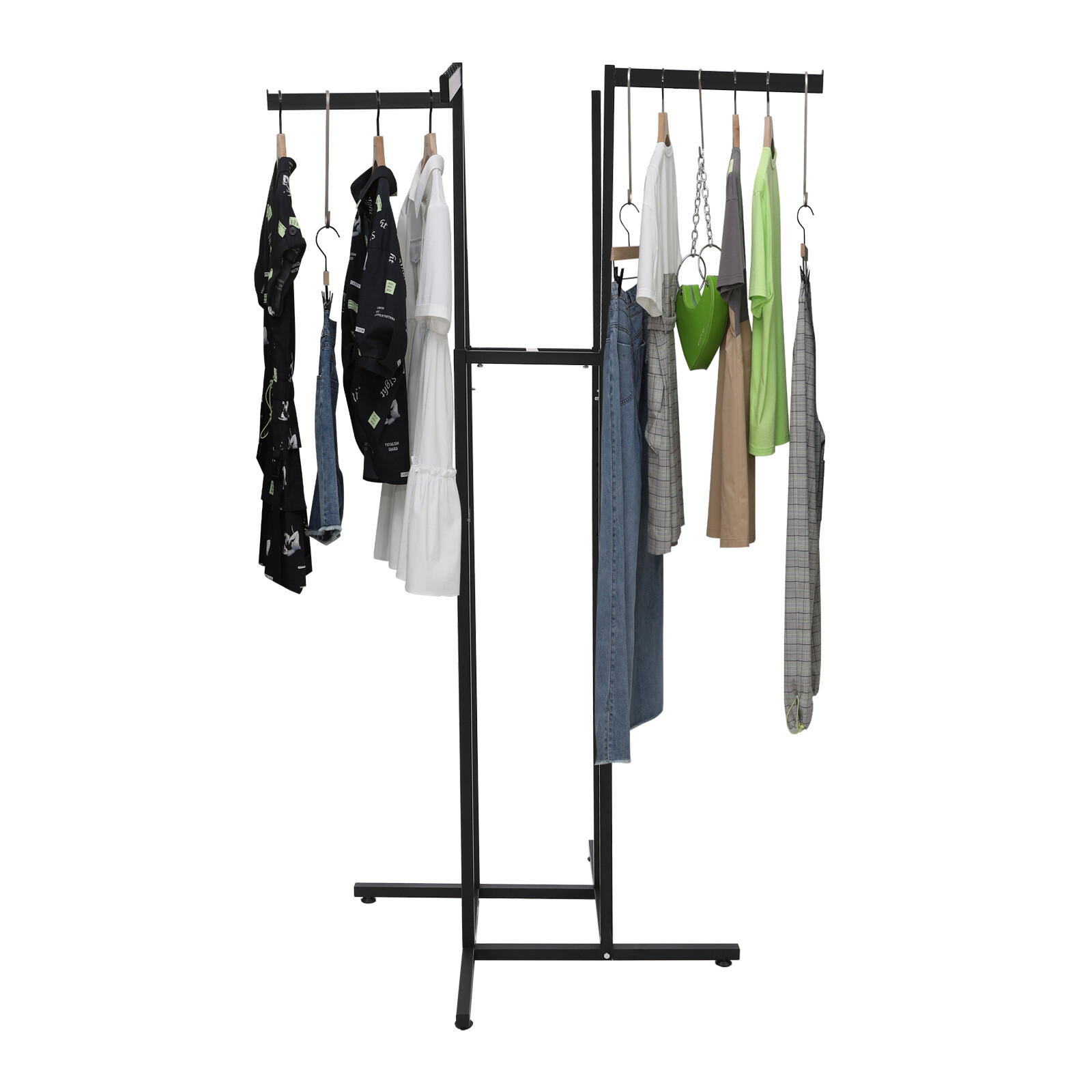 4-Way Adjustable Clothing Rack Clothing Display Rack Clothing Store Clothes Rack
