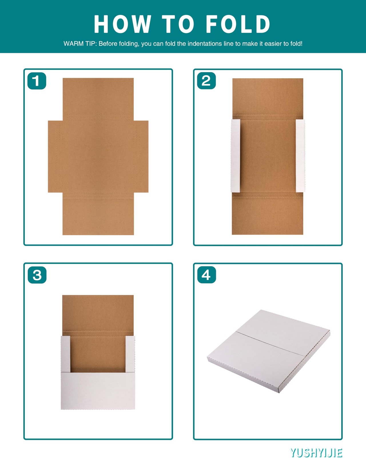 7″ 45 RPM Vinyl Record Mailers (NOT for 12″ LPs), 7.5″ x 7.5″ x 1.1″ Thin Kra…