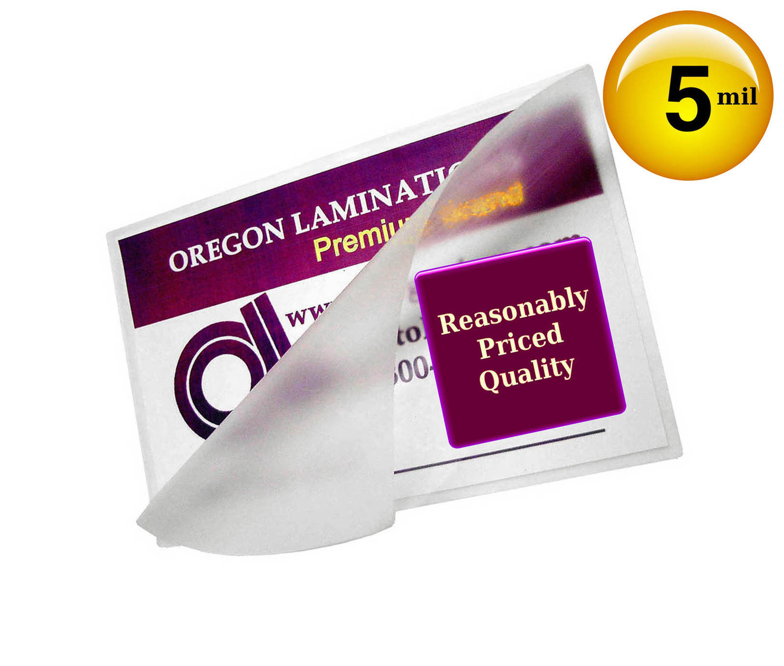 500/pack Prayer Card size Hot Laminating Pouches 5 Mil 2-3/4 x 4-1/2, 2.75 x 4.5
