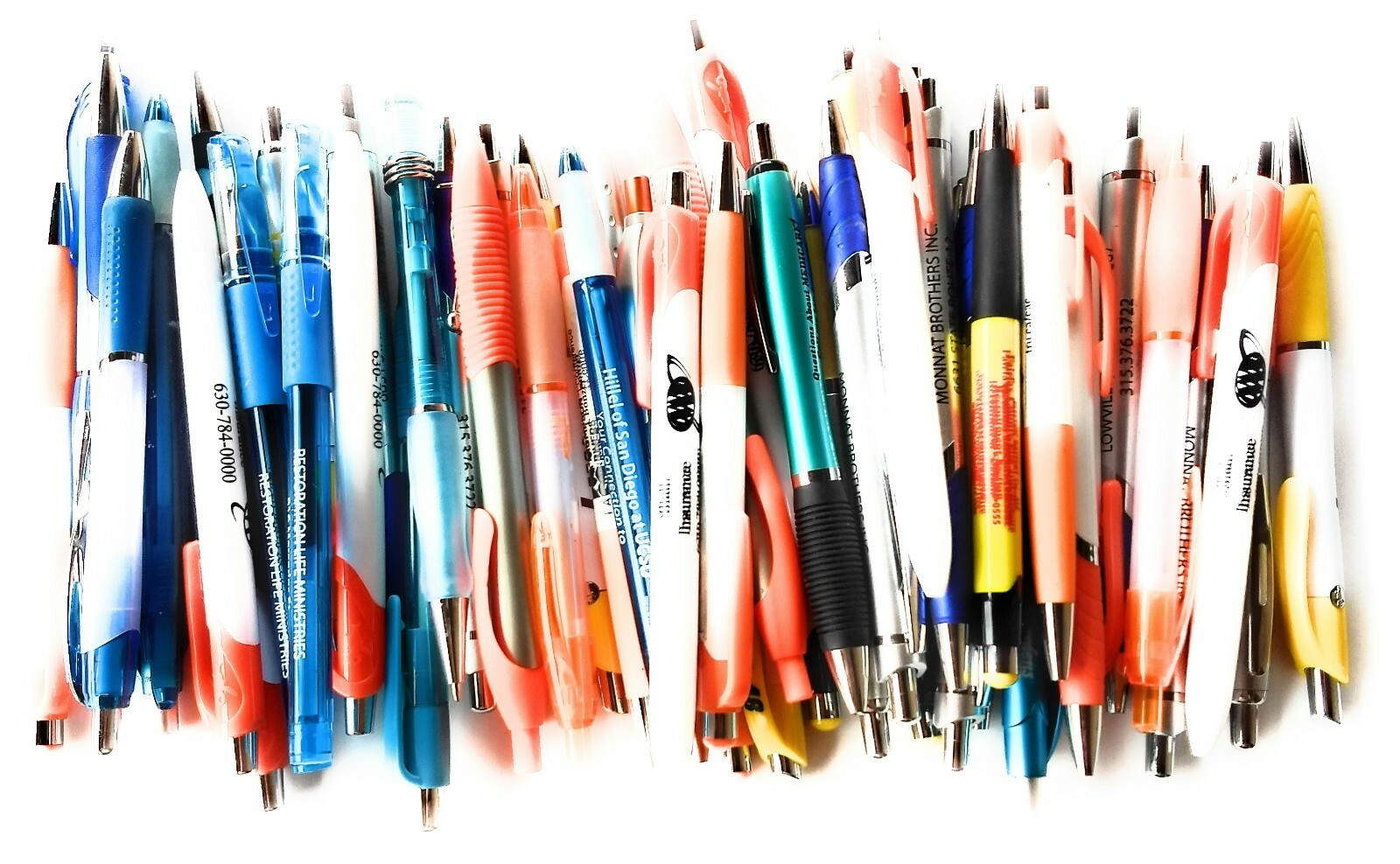 100ct Wholesale Mixed Lot Misprint Ball Point Retractable Click Pens