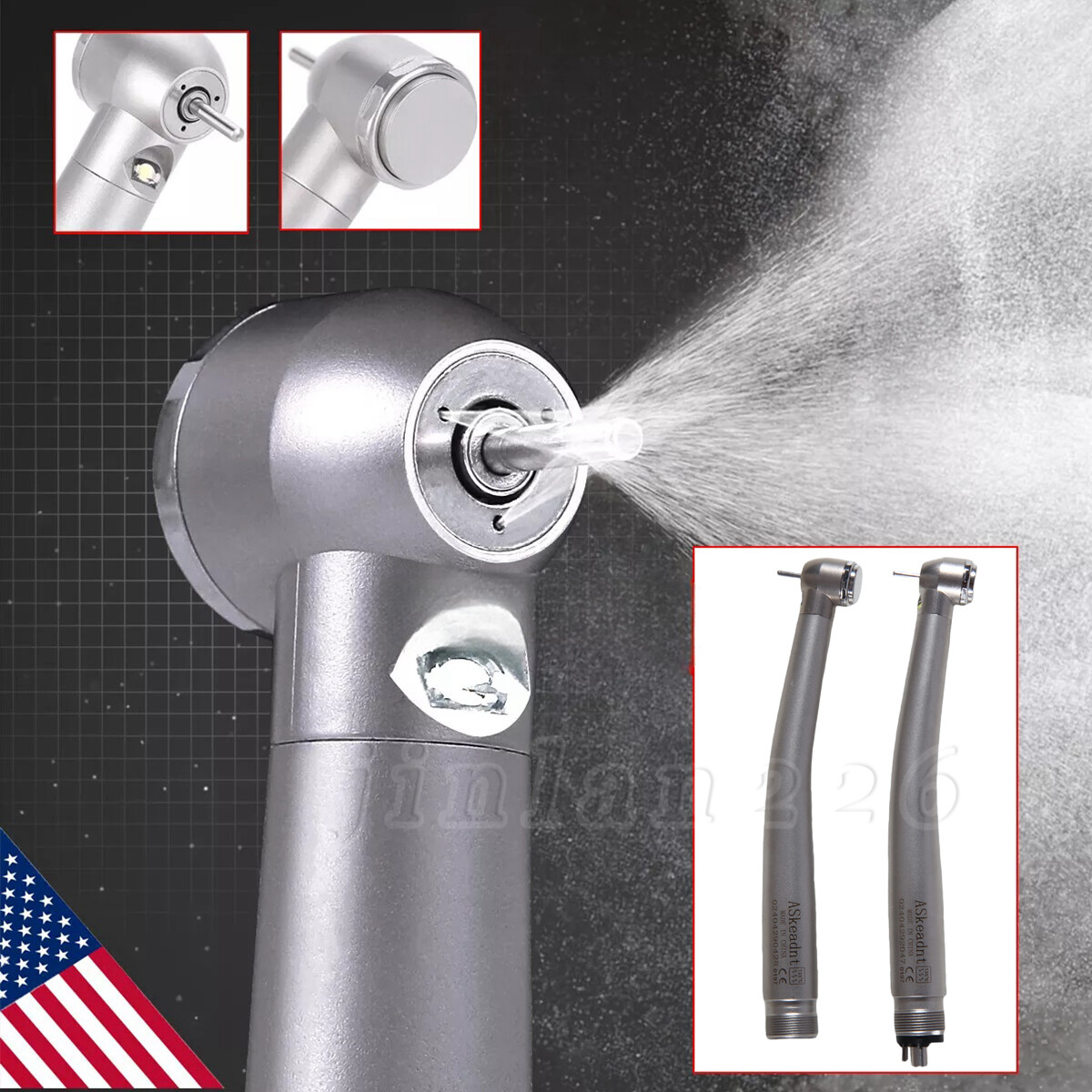 Turbina 24 orificios LED pieza mano de alta velocidad dental Handpiece NSK Style