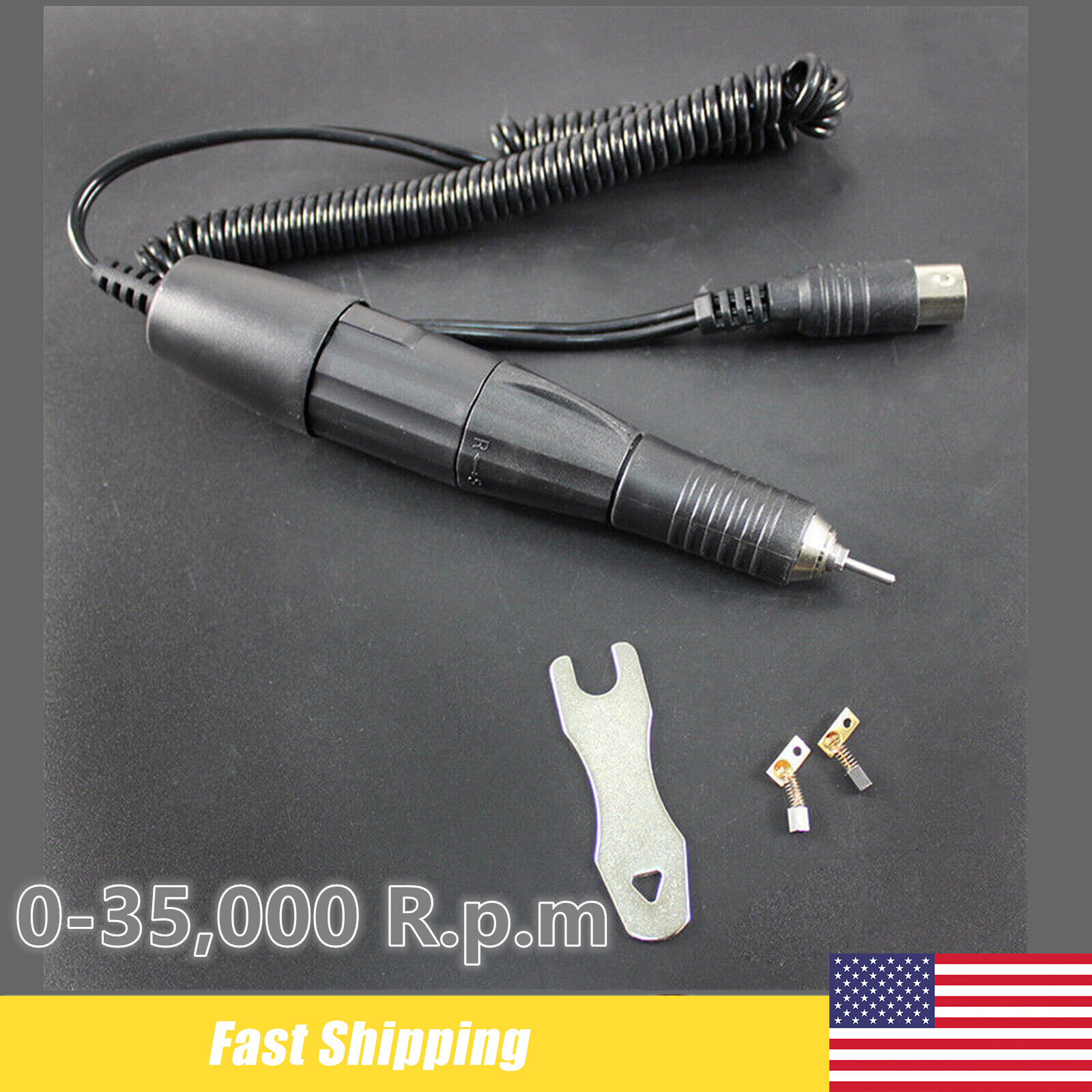 USA Dental Lab Polisher Micro Motor 35K RPM Polishing Handpiece Hand piece
