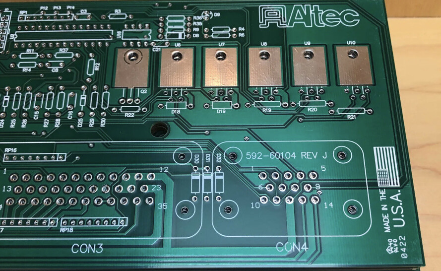 Altec 592-60104 USA 12″x 4″approx. Unpopulated Printed Circuit Board-NEW-SHIP24H
