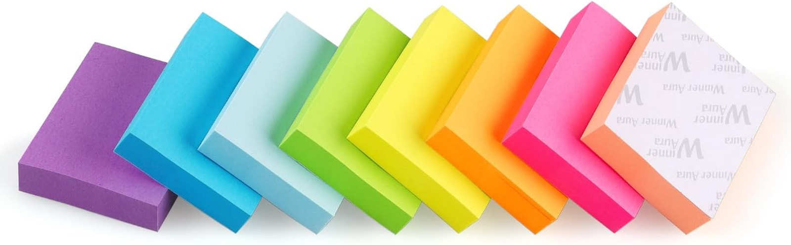 Sticky Notes 1.5×2 inch Bright Colors Self-Stick Pads 8 Pads/Pack 100 Sheets/Pad