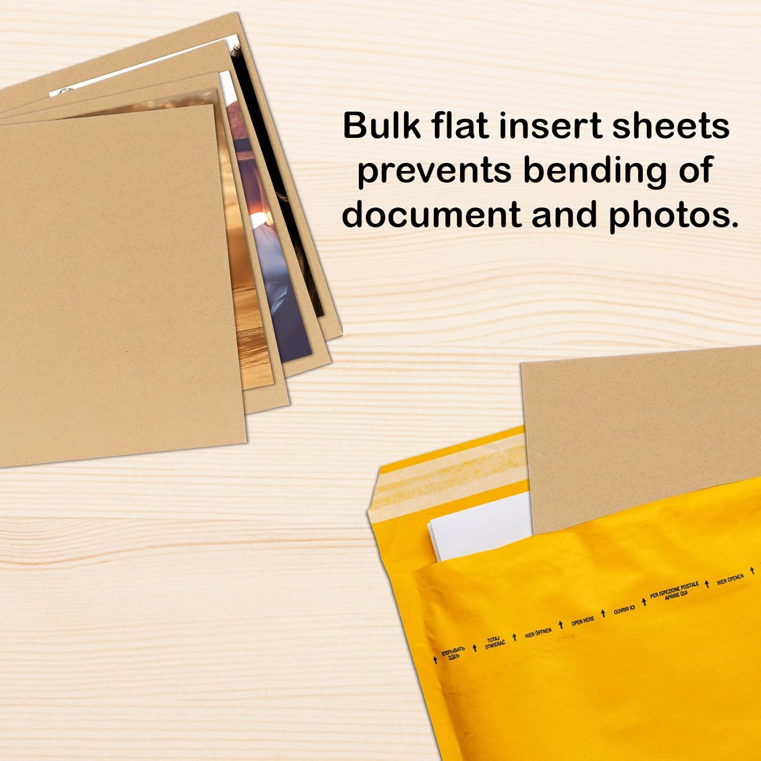 5X7 Corrugated Cardboard Sheets Set of 200, Flat Card Boards Inserts for Craf…
