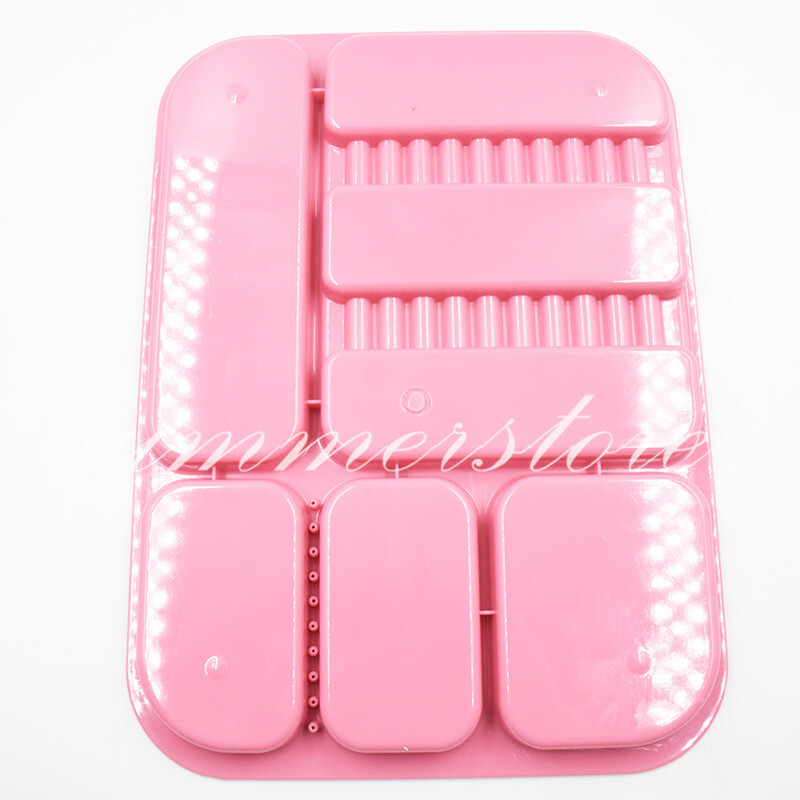 2 Pcs Pink+Blue Dental 135ºC Autoclavable Plastic Divided Type Separate Trays