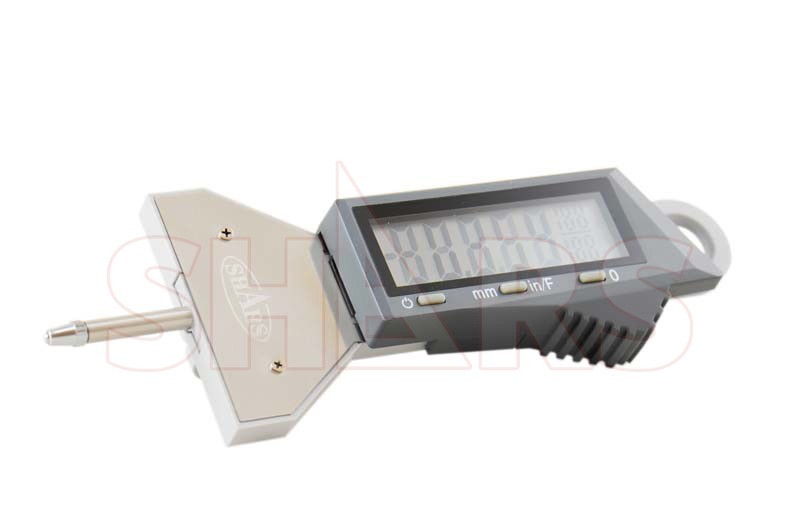 Aventor 0-4″ Electronic Digital Depth Gage .0005 IN-MM-FRACTION Tire Tread !]