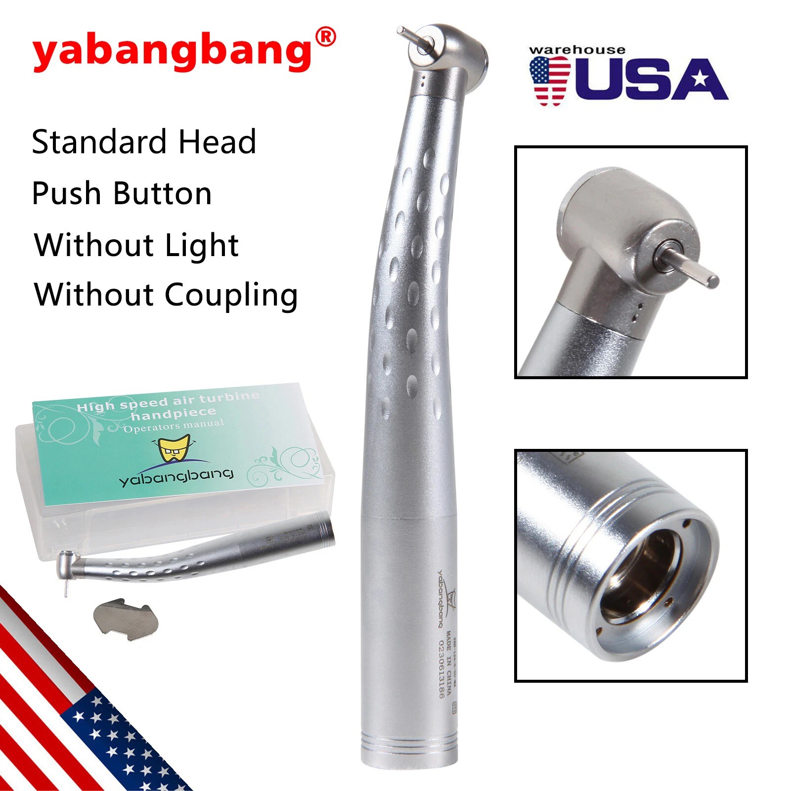 Dental Drill High Speed Handpiece / Quick Coupler 4Hole For KAV GB4