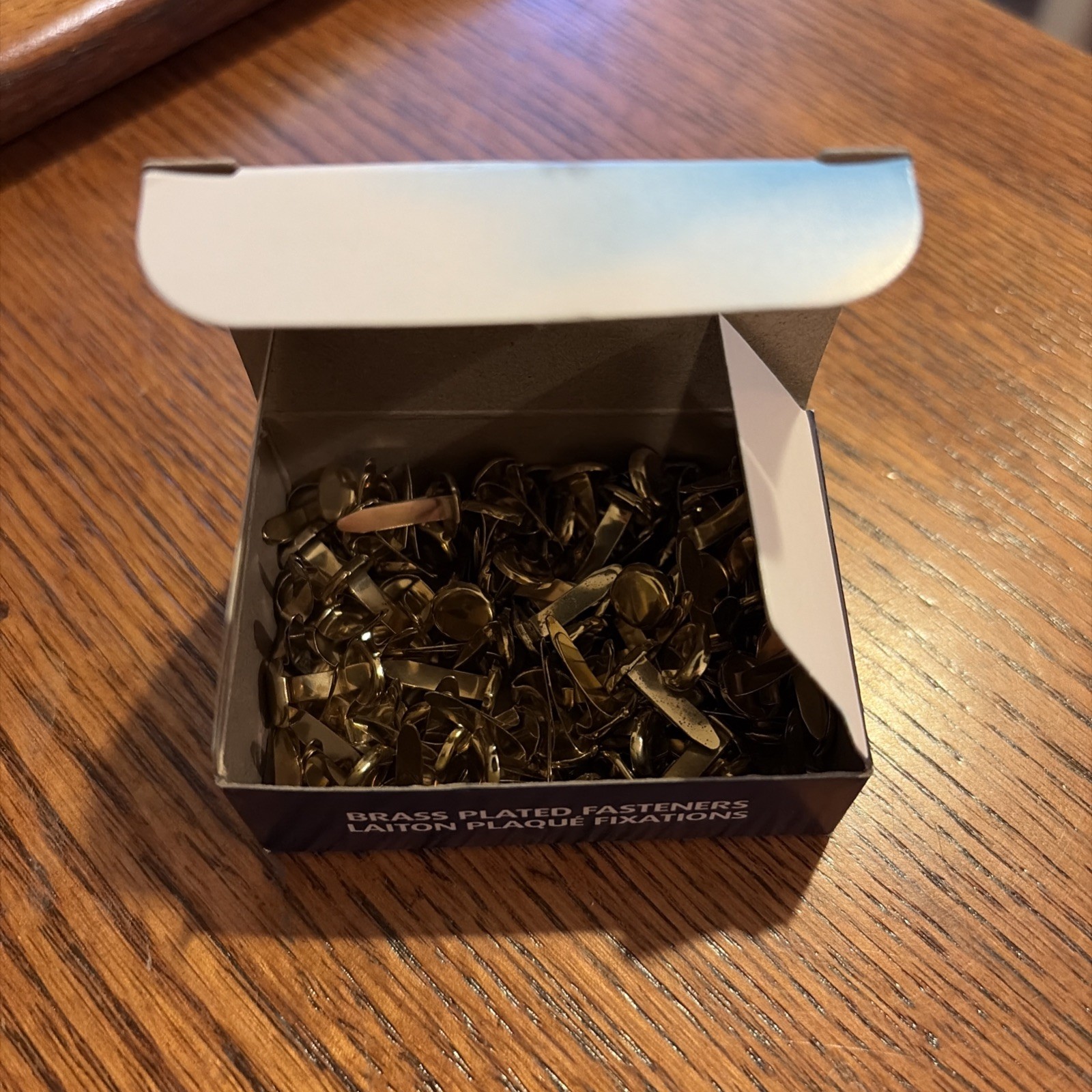 Officemate Brass Plated Paper Fasteners 0.5 in- Box of 100 Case Of 10 Boxes