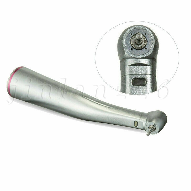 NSK Ti-MAX X95L Style Dental 1:5 LED Fiber Optic Contra Angle Handpiece Red Ring