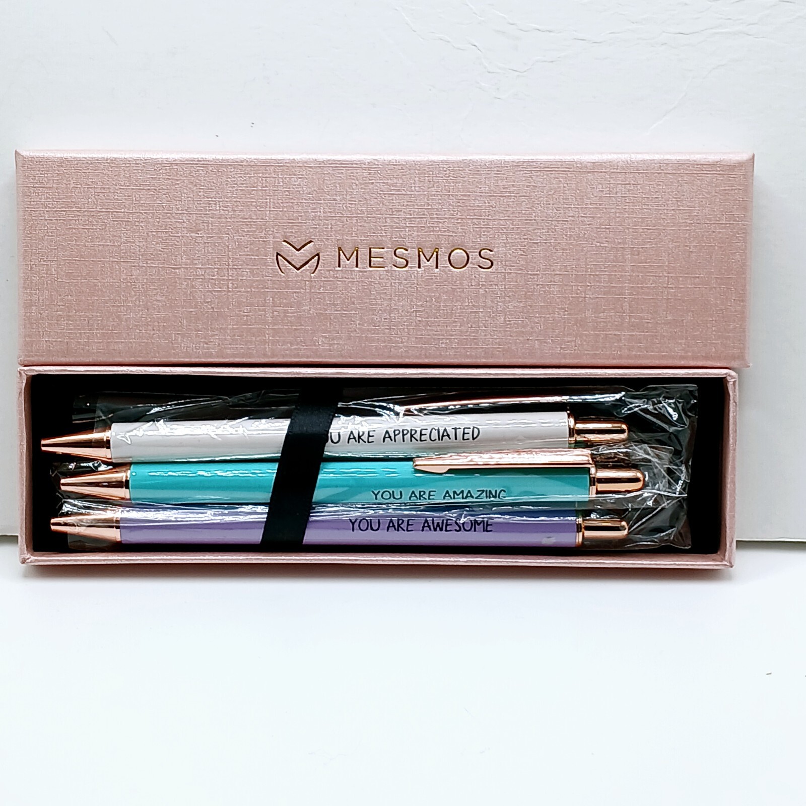 MESMOS 3PC FANCY PEN SET FOR WOMEN, THANK YOU GIFTS FOR WOMEN, TEACHER PENS
