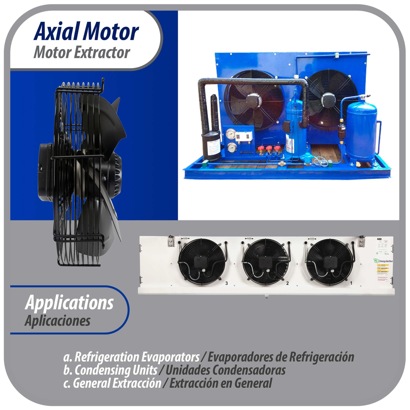 Appli Parts Axial Fan Motor Guard Mounted 15-3/4in (400mm) Fan Blade 220V/1Ph/50