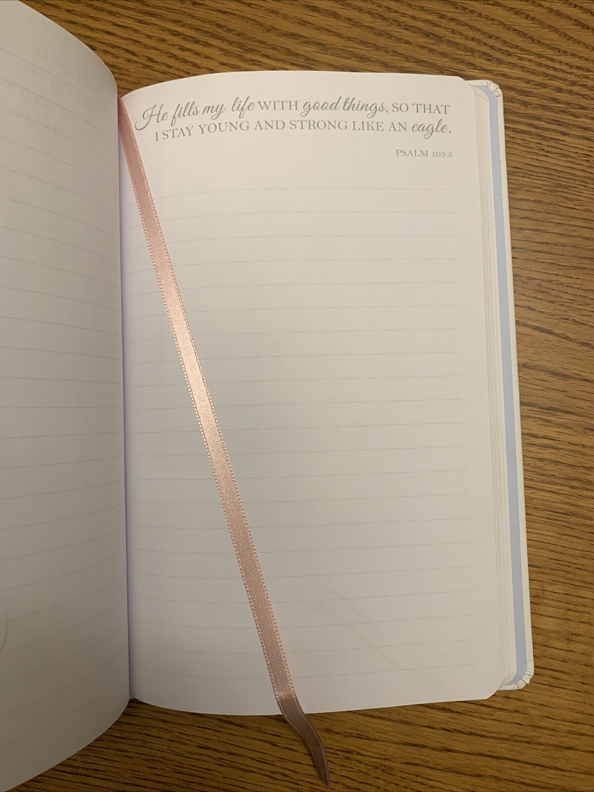 Be Still White Faux Leather Journal Christian Gifts Bible verses floral Diary