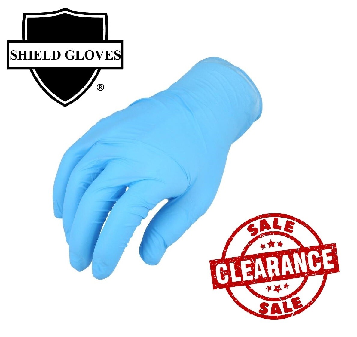 1000 Blue Nitrile Powder-Free Disposable Gloves Medium 3 MIL Finger-Textured