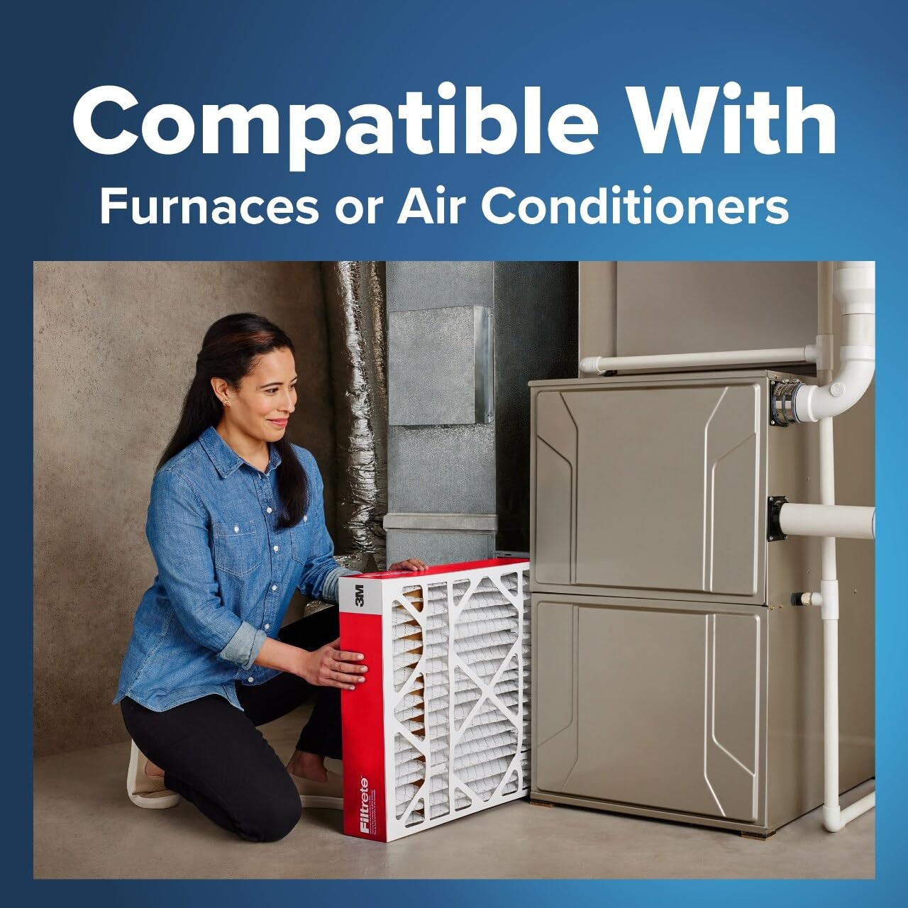 Filtrete 16x25x4 AC Furnace Air Filter, MPR 1000, MERV 11, 16x25x4, White