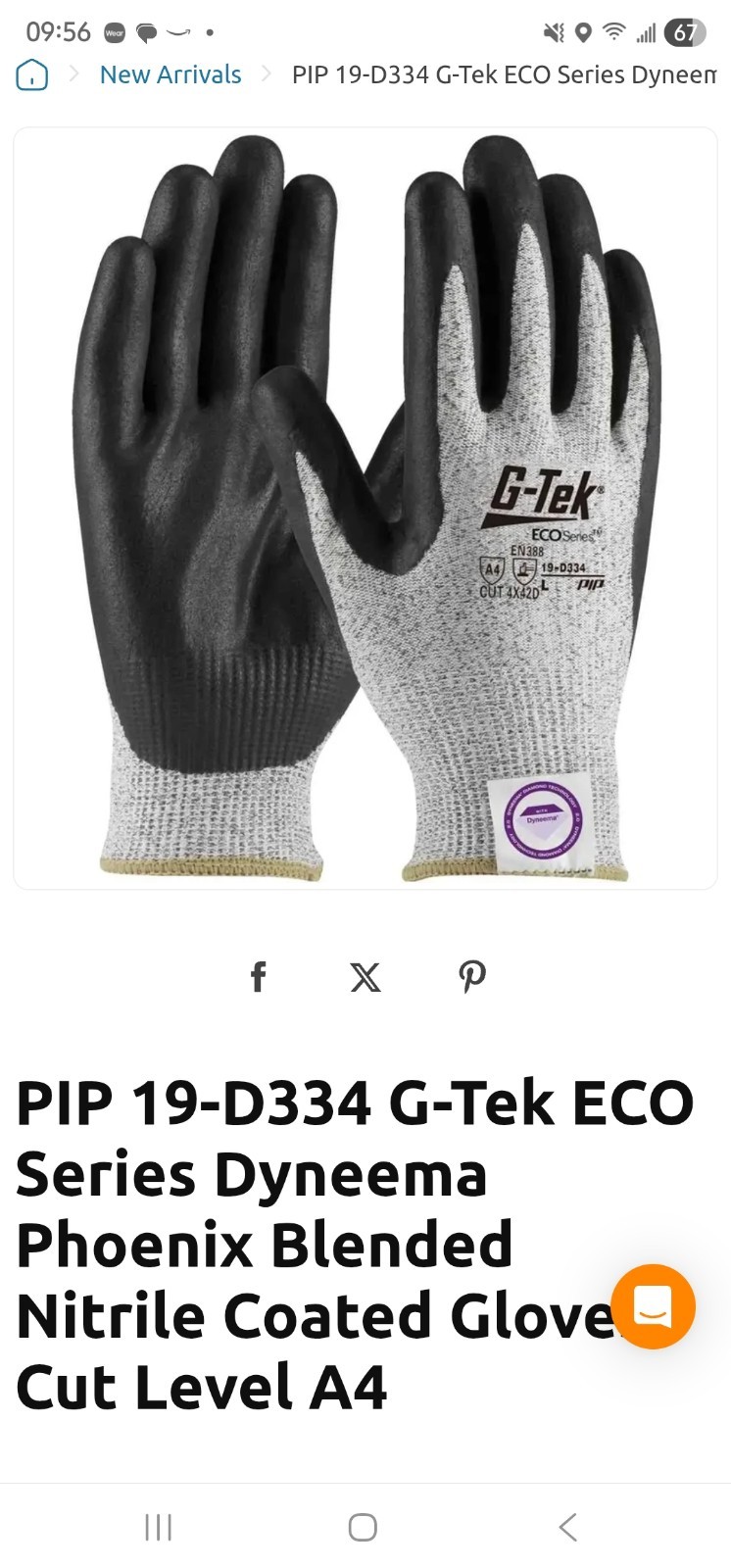 PIP 19-d334 Gloves XL – 12 Pair