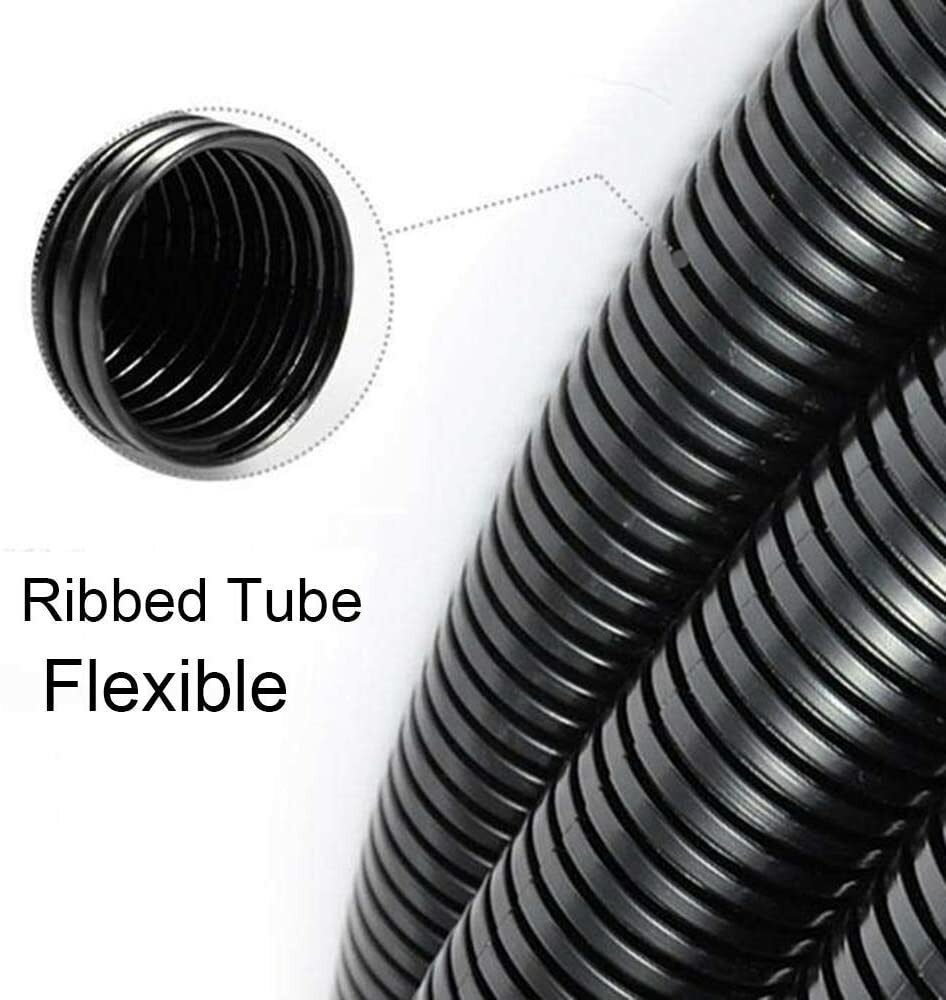Split Cable Management Wire Loom Tubing for Electrical Wire Cover 3&25 Feet Lot