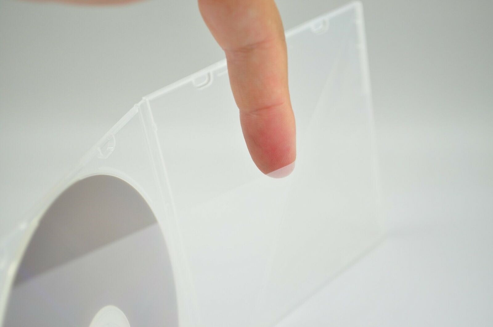 100 ct Maxtek Slim Single Clear PP Poly Plastic CD Cases with Outer Sleeve