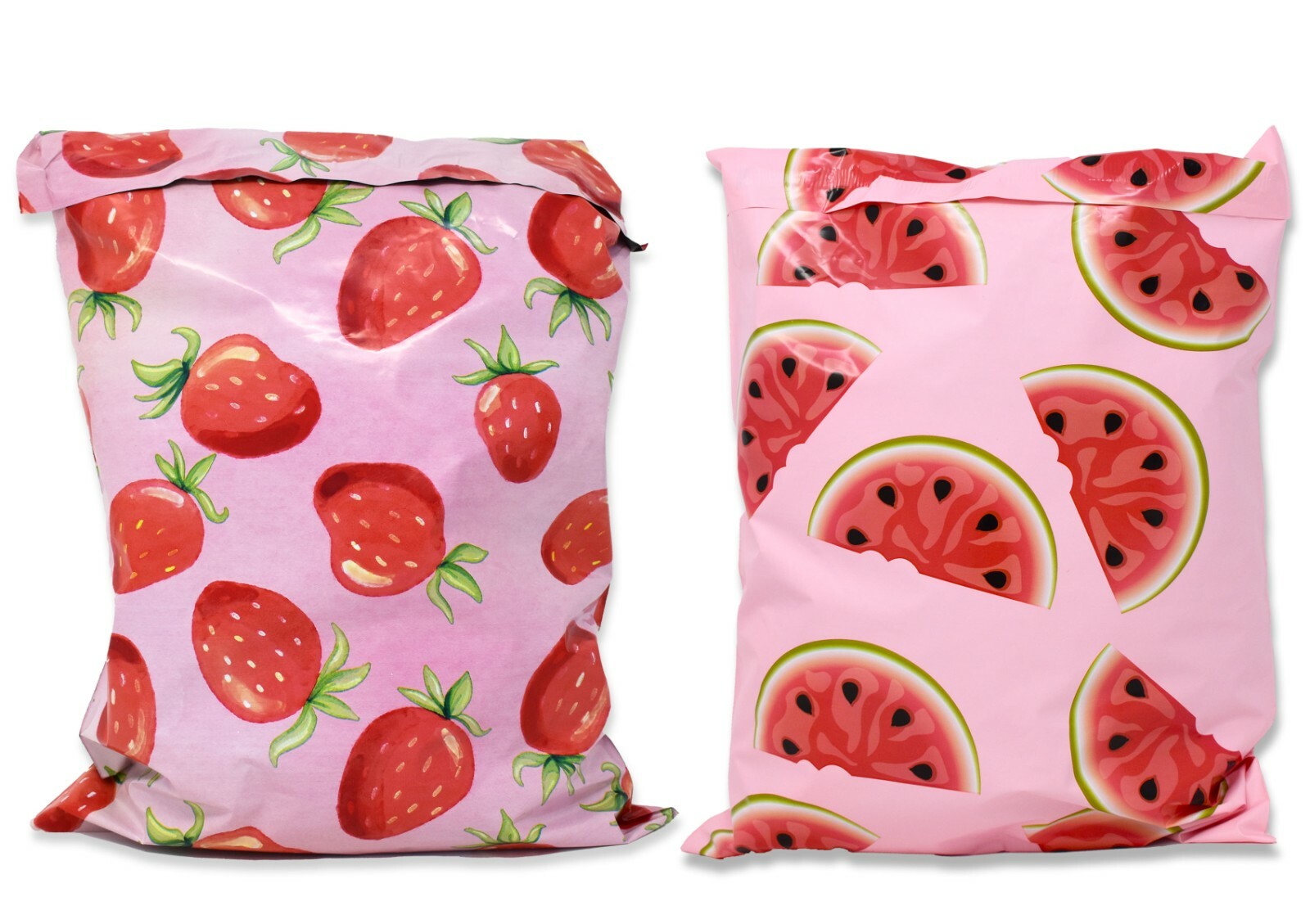 NEW 10×13 Strawberries, Watermelon, Pink PIneapple, Citrus Poly Shipping Mailers