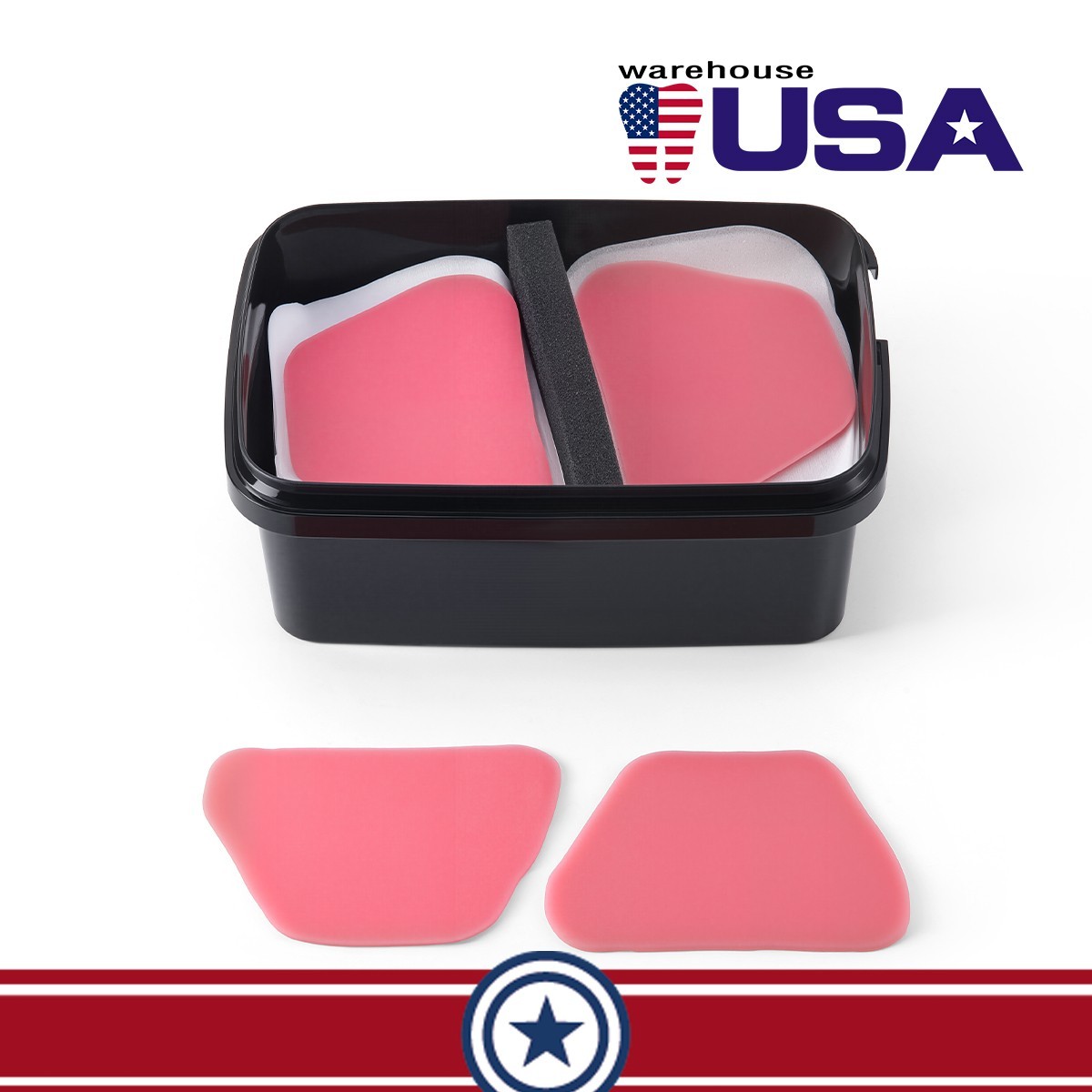 AZDENT Dental Light Cure Custom Tray Material – Pink – 2mm – 50 Pcs/Box FDA CE