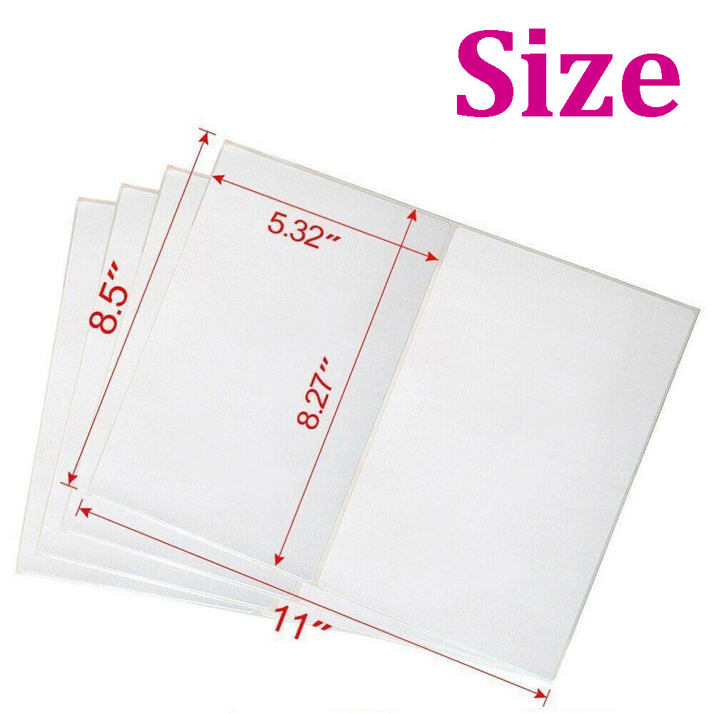 Address Shipping Labels 8.5×5.5″ Half Sheet Round Corner Adhesive Blank Labels