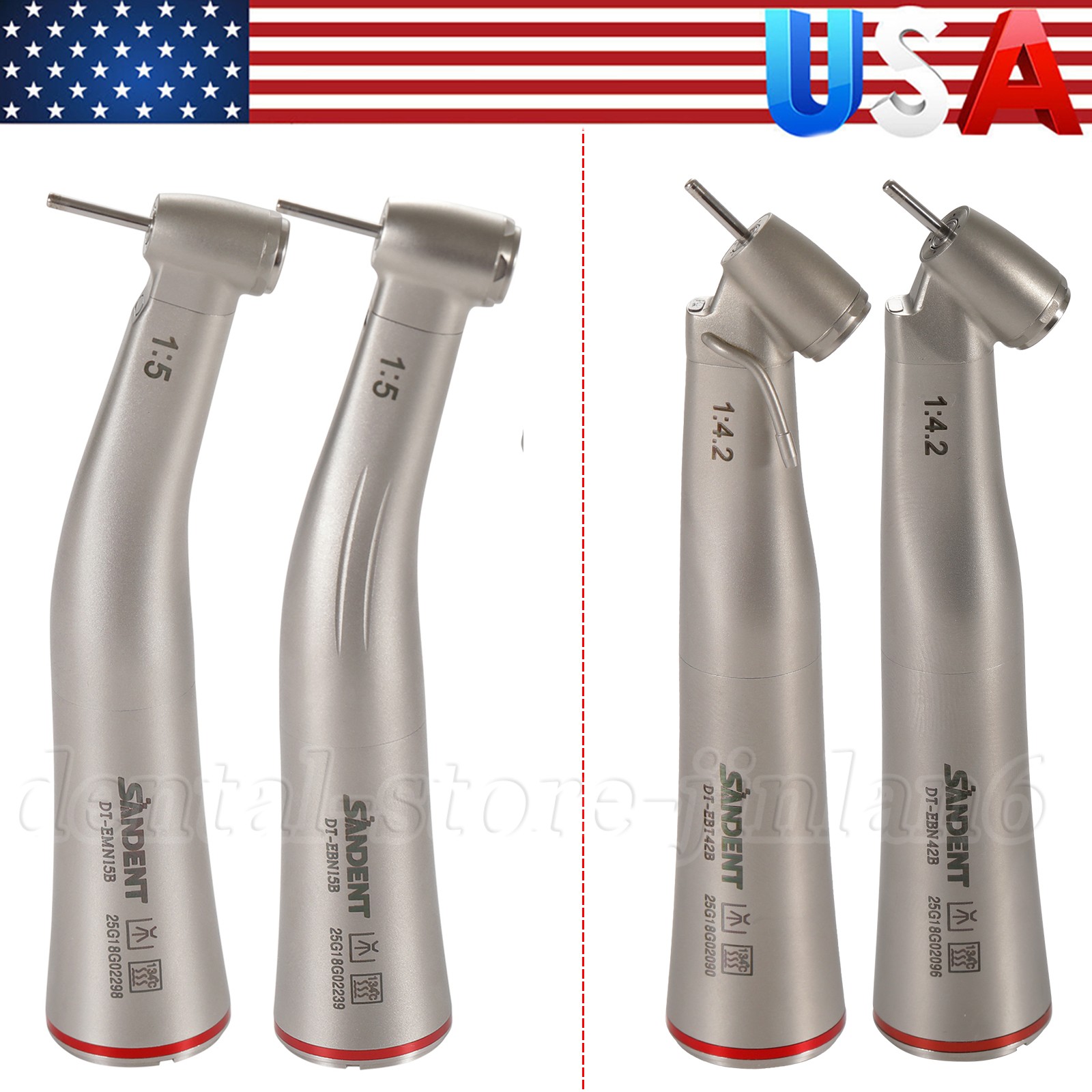 Dental Electric Handpiece 1:5 1:1 1:4.2 Contra Angle Surgical Increasing LED NSK