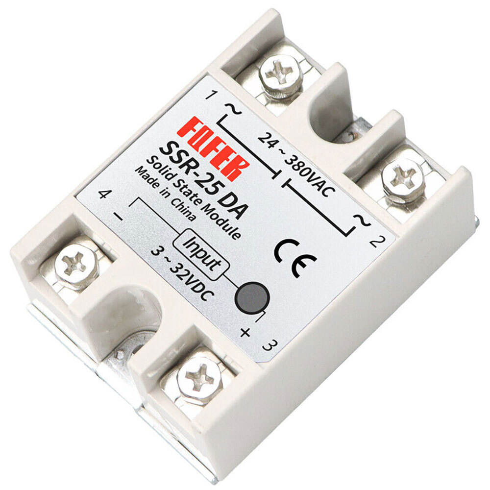 2-10PCS SSR-25DA Solid State Relay Module 25A DC 3V-32V to AC 24V-380V USA