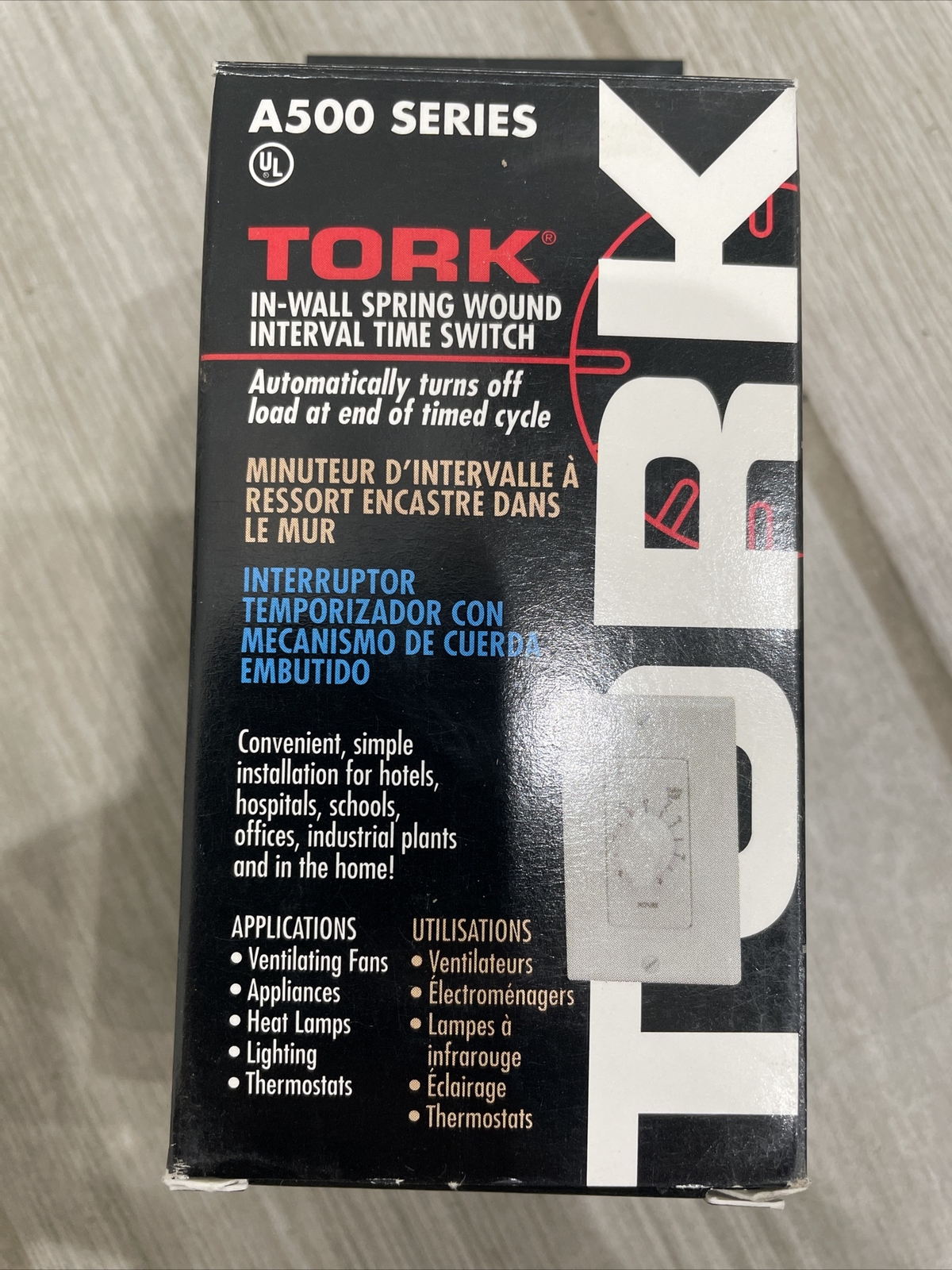 ?(QTY 2) TORK A530MH Mechanical Light Timer 5 Min–12 Hr 120V A500 Series‼️