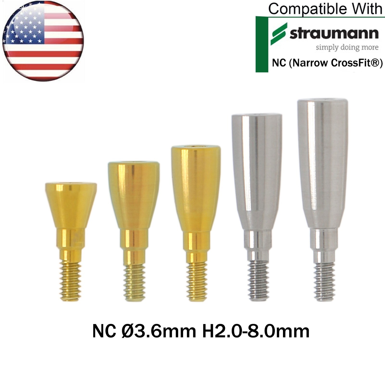 US Straumann Dental NC Healing Abutment Healing Closure Cover Cap Fit ITI BL/BLT