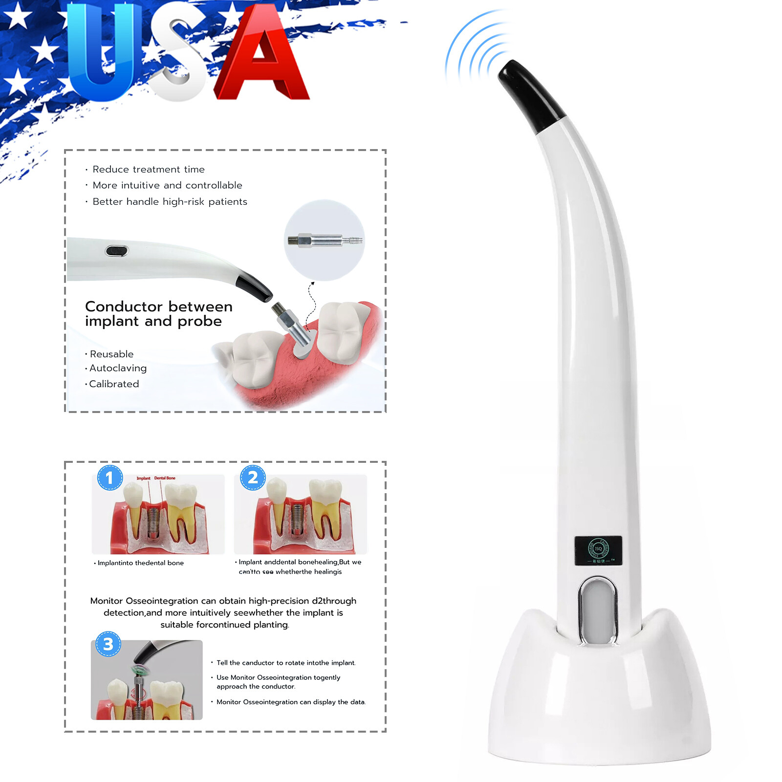 DENTAL ISQ IMPLANT STABILITY METER TOOL INSTRUMENT