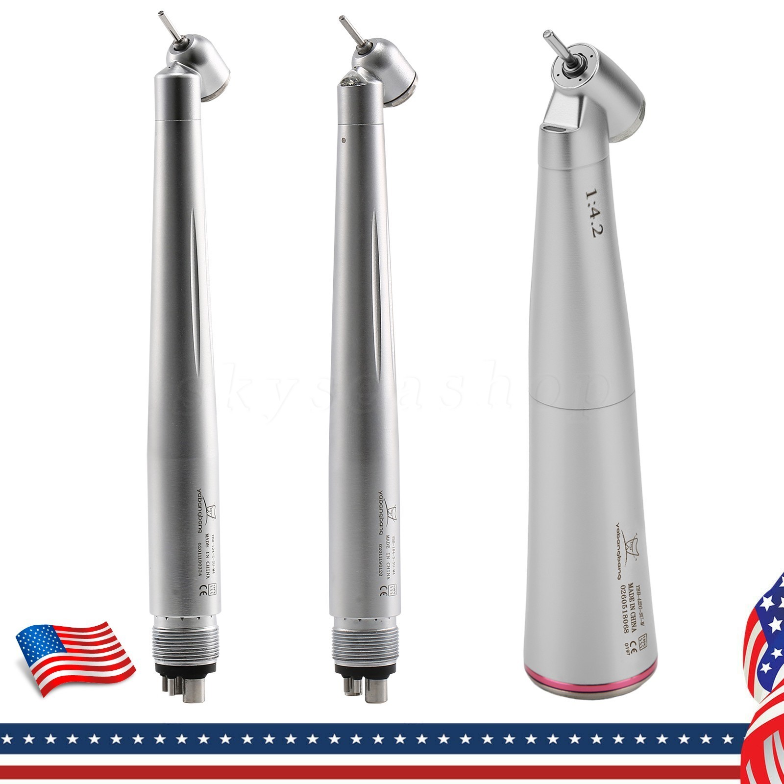 Yabangbang Dental 45° (LED) High Speed Handpiece/1:4.2 Increasing Contra Angle