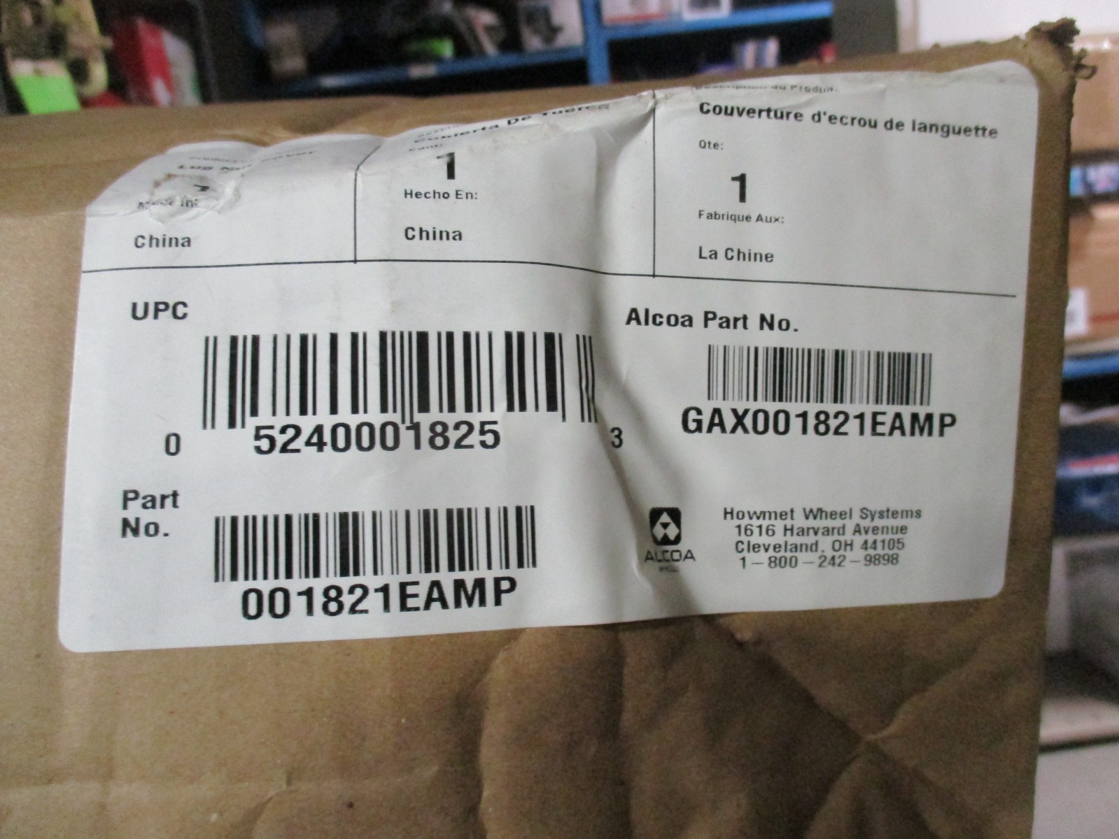 10 Per Lot, Genuine Alcoa Hex Lug Nut Cover ALU 001821, 1-1/2″ Hug a Lug