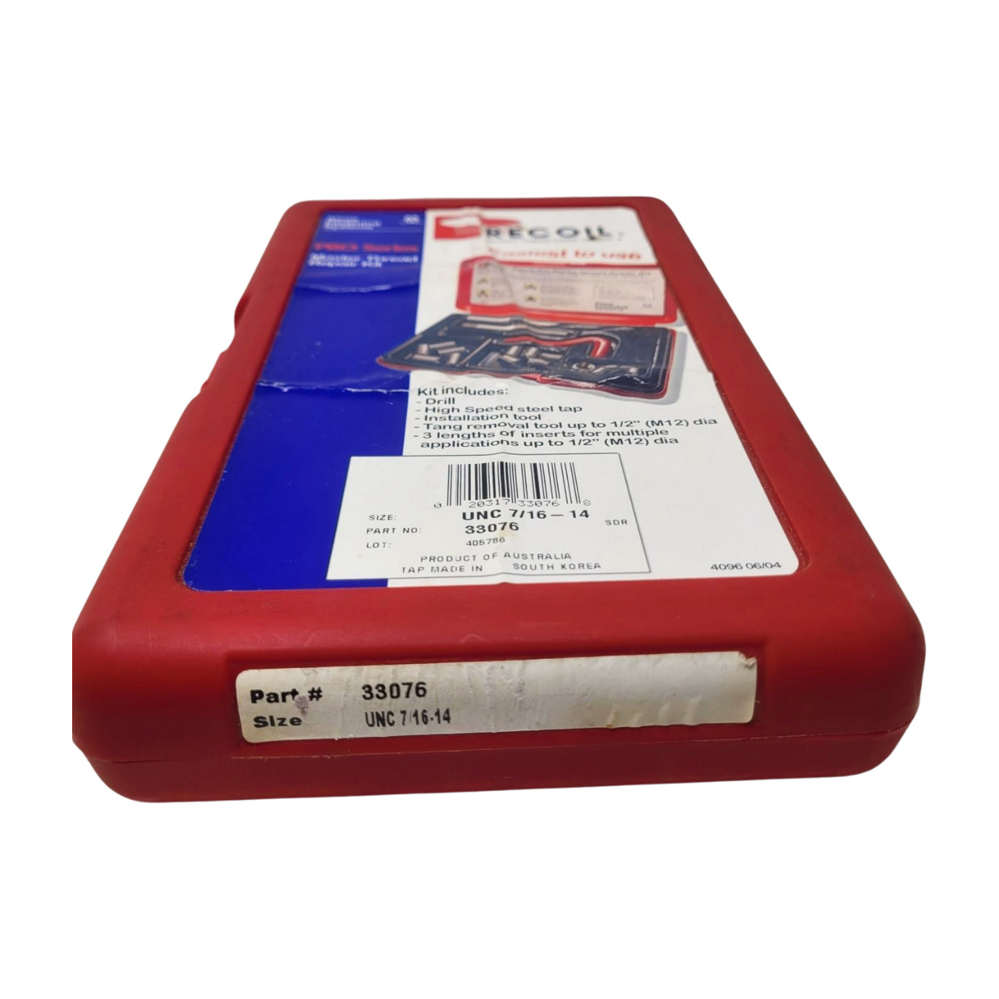 Recoil 33076 UNC SS 7/16-14 Master Thread Repair Kit Helicoil Alcoa Pro Series